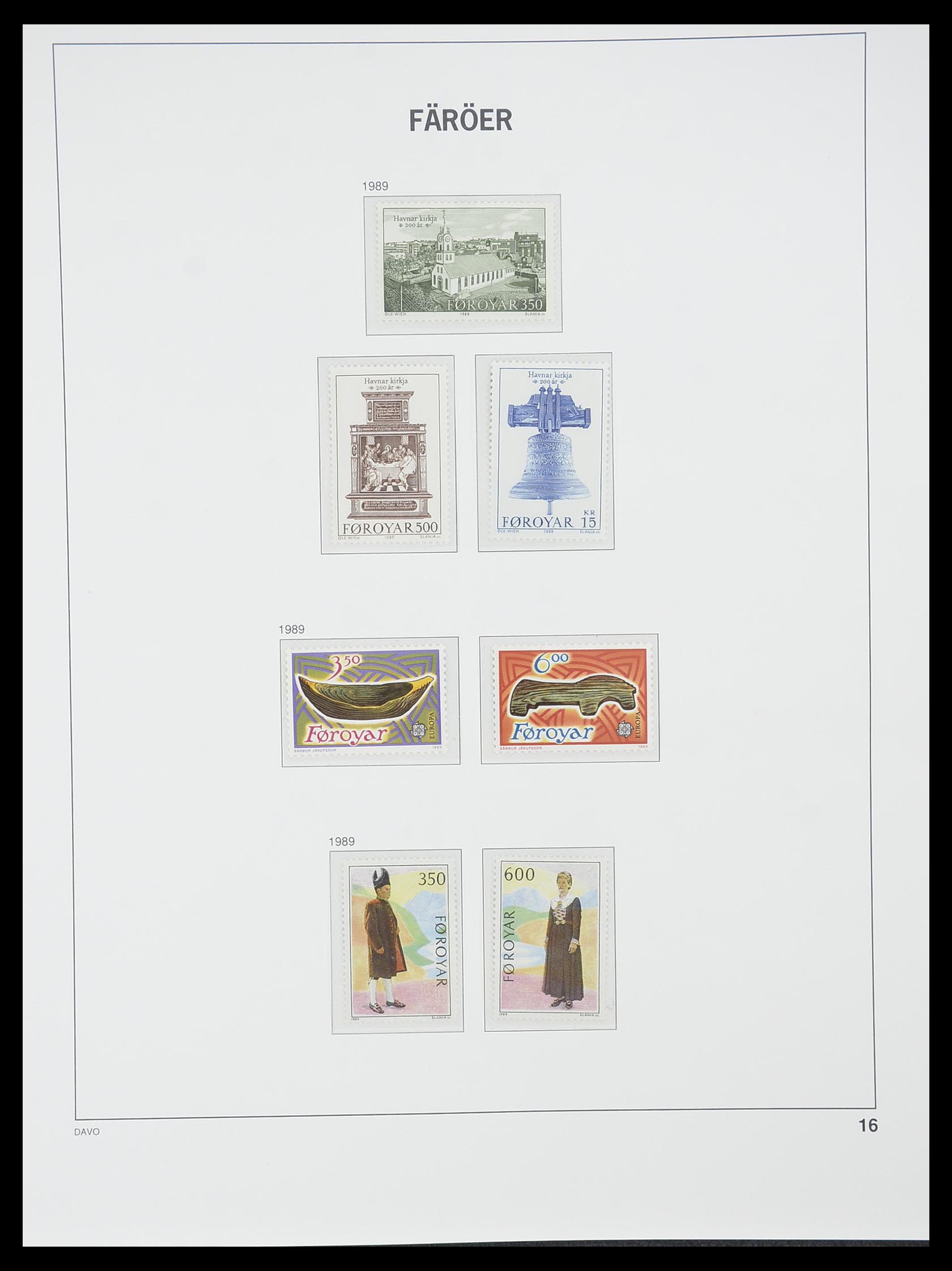 33779 016 - Postzegelverzameling 33779 Faeroer 1975-2006.
