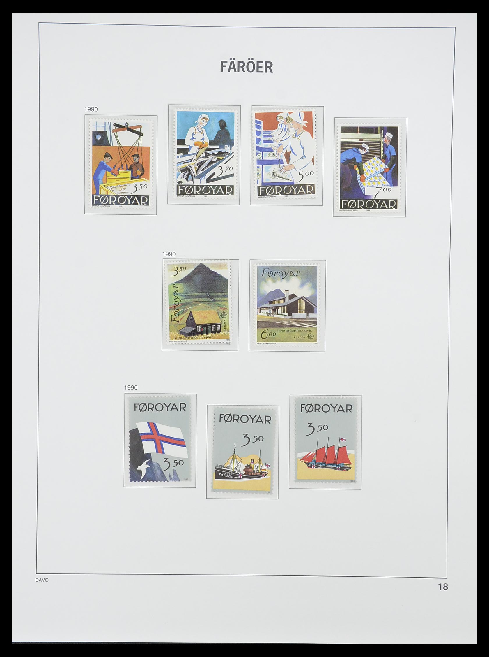 33779 018 - Postzegelverzameling 33779 Faeroer 1975-2006.