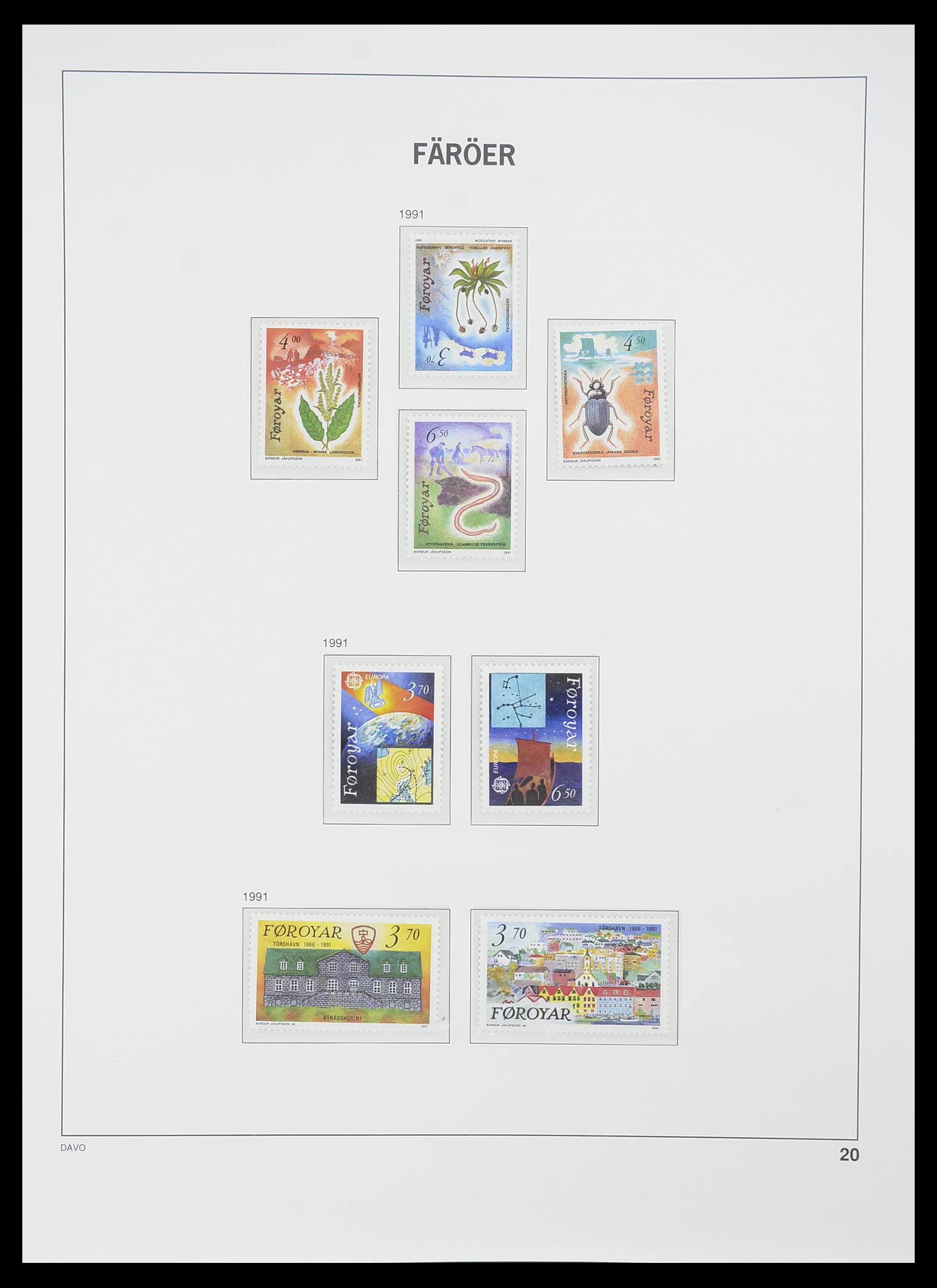 33779 020 - Postzegelverzameling 33779 Faeroer 1975-2006.