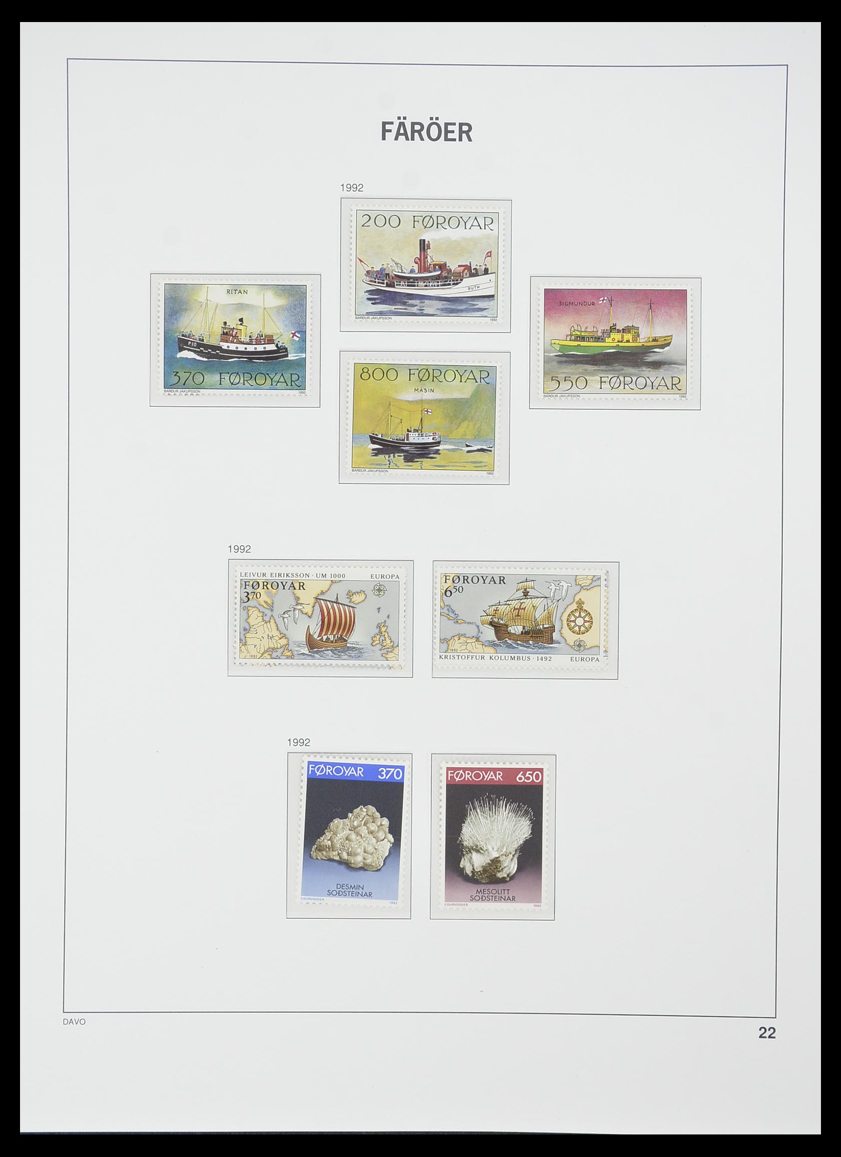 33779 022 - Postzegelverzameling 33779 Faeroer 1975-2006.