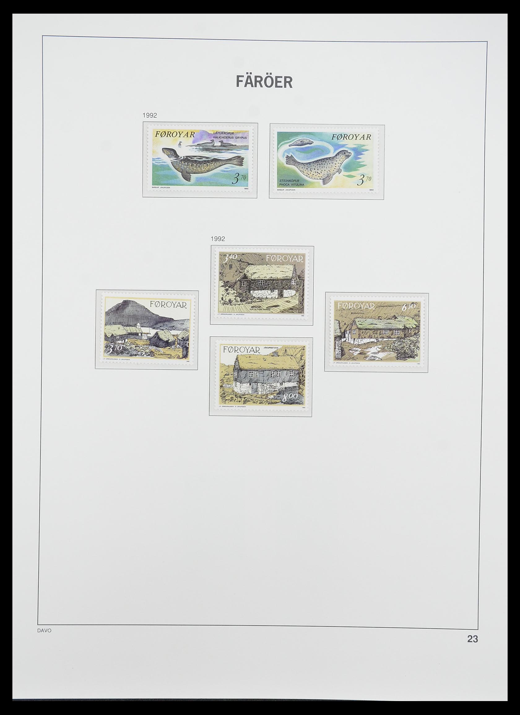 33779 023 - Postzegelverzameling 33779 Faeroer 1975-2006.
