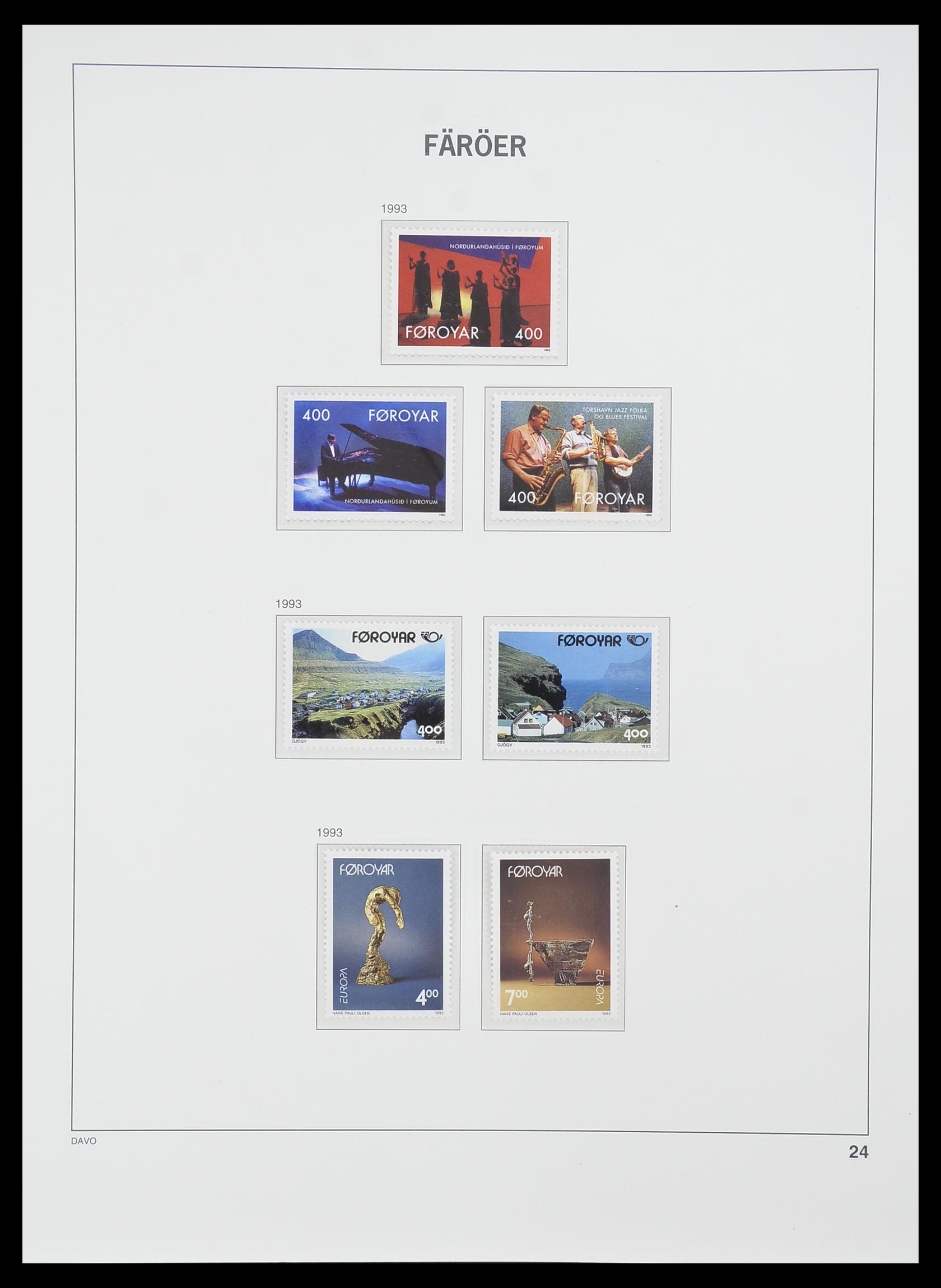 33779 024 - Postzegelverzameling 33779 Faeroer 1975-2006.