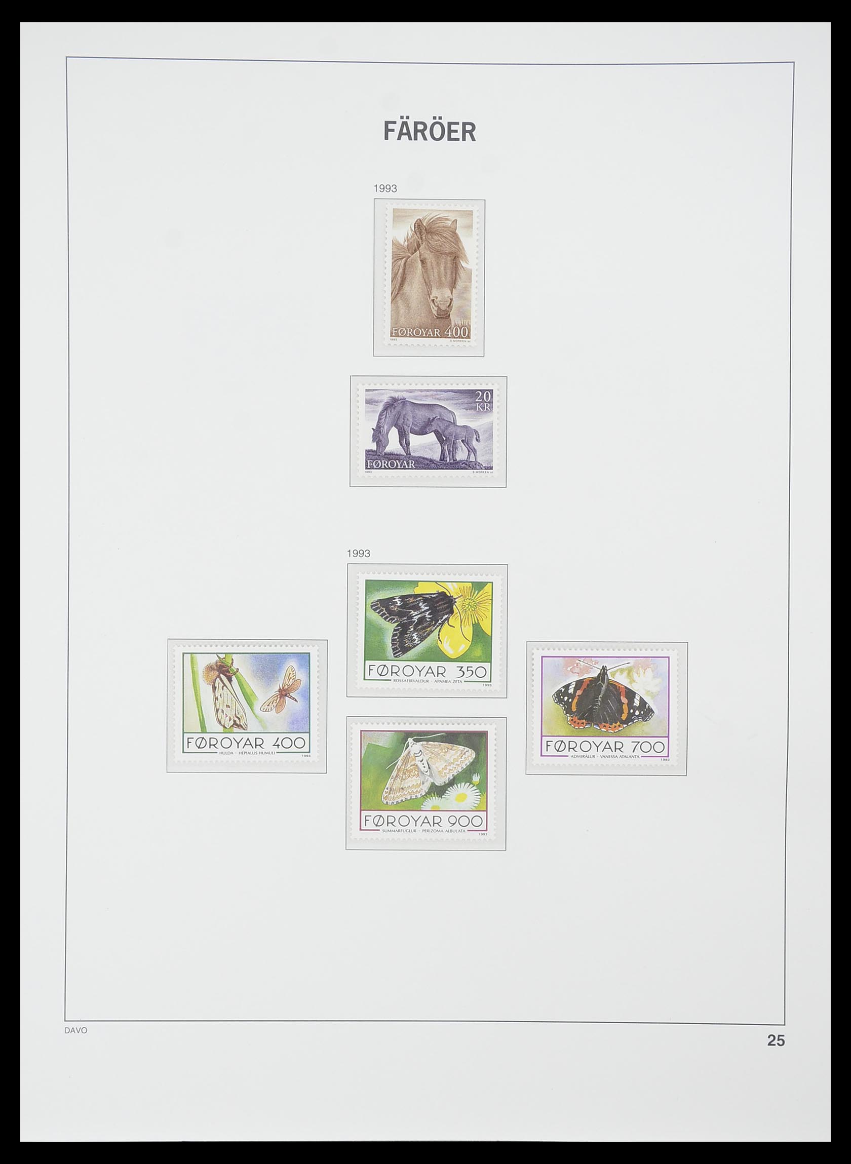 33779 025 - Postzegelverzameling 33779 Faeroer 1975-2006.