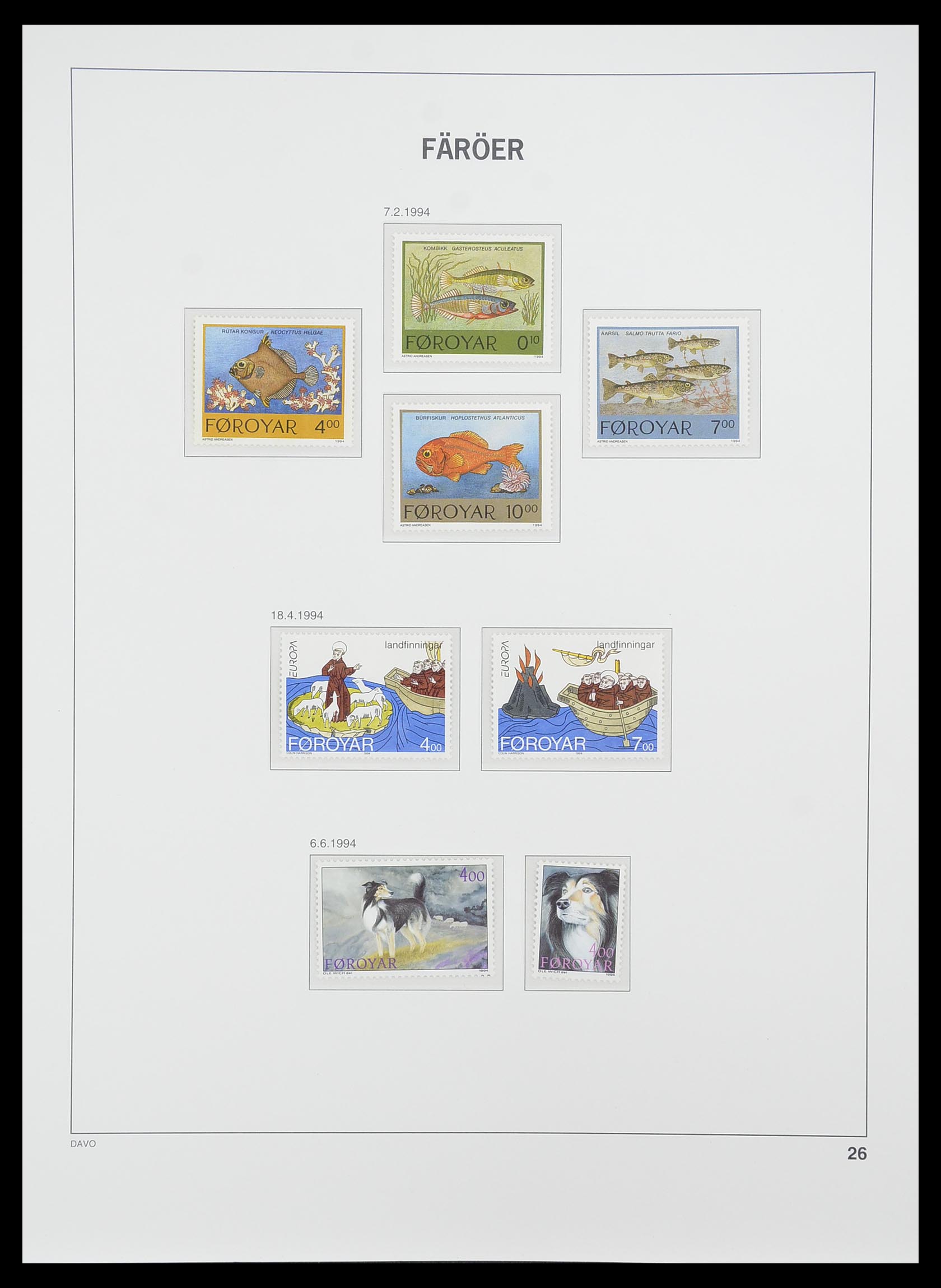 33779 026 - Postzegelverzameling 33779 Faeroer 1975-2006.