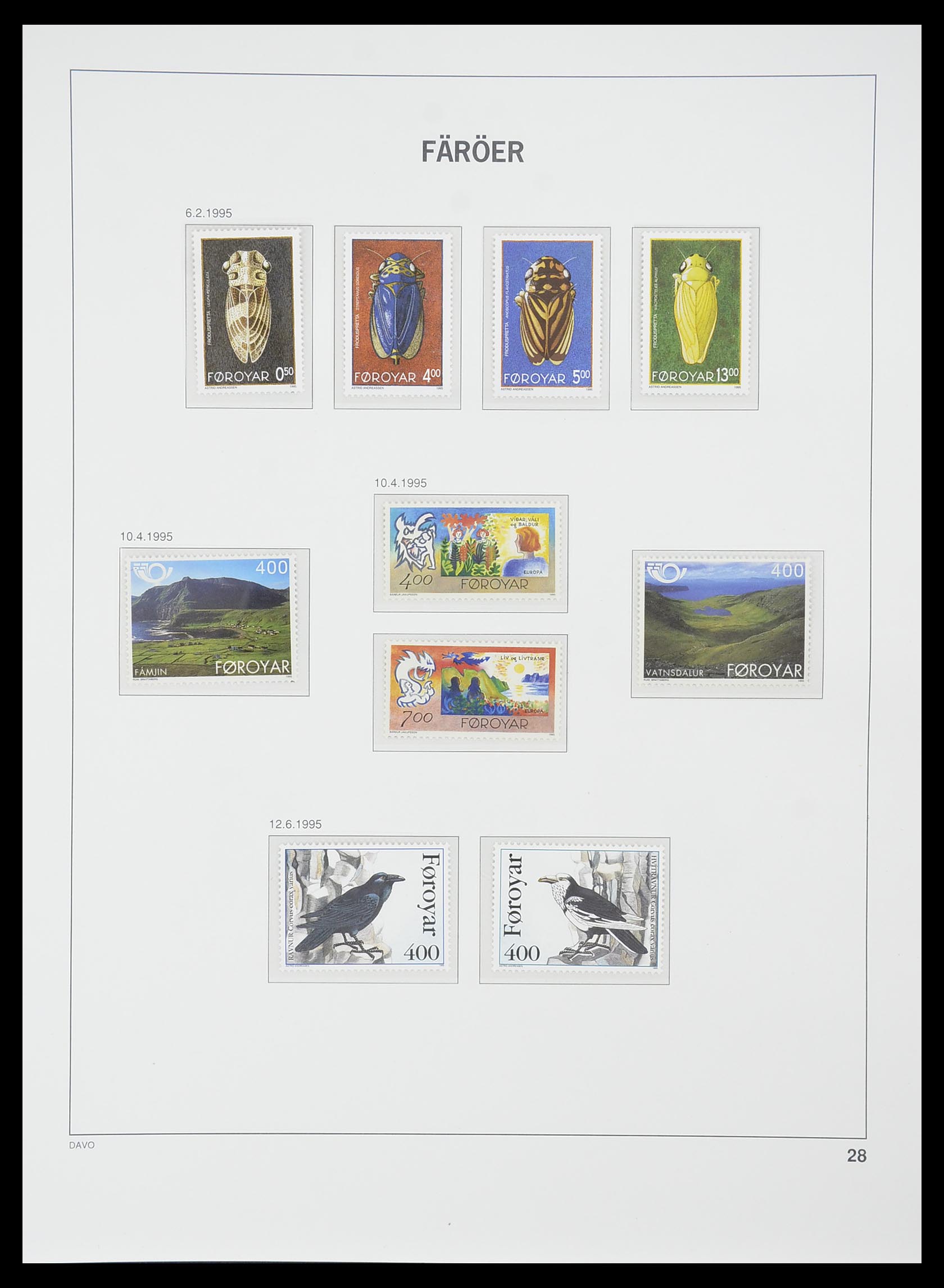 33779 028 - Postzegelverzameling 33779 Faeroer 1975-2006.