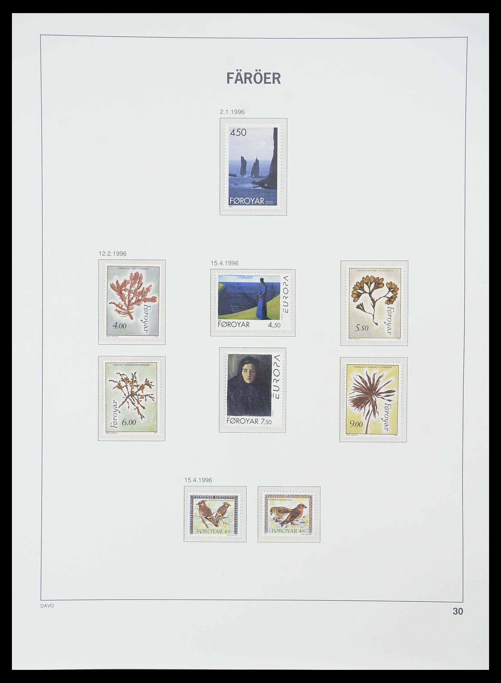 33779 030 - Postzegelverzameling 33779 Faeroer 1975-2006.