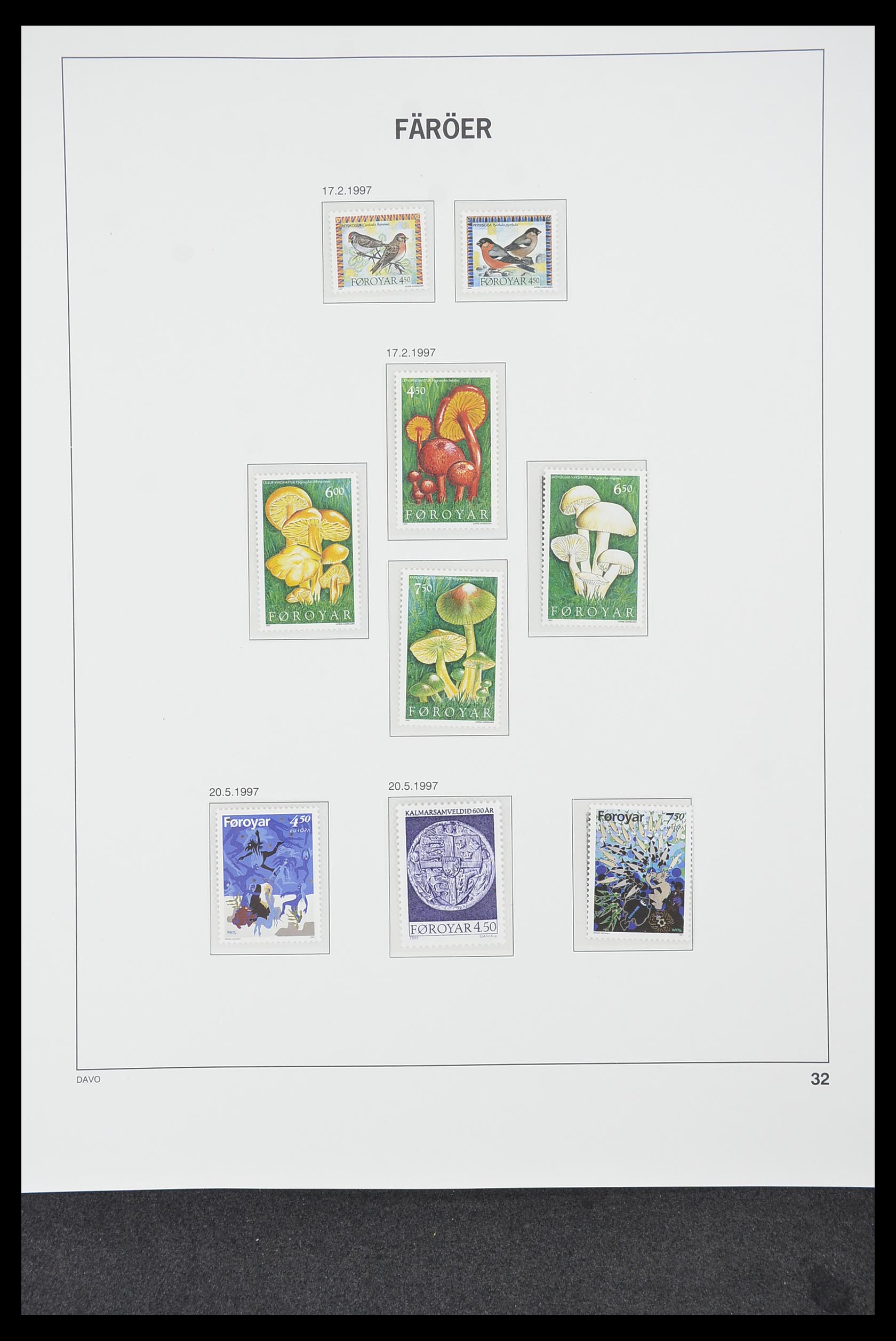 33779 032 - Postzegelverzameling 33779 Faeroer 1975-2006.