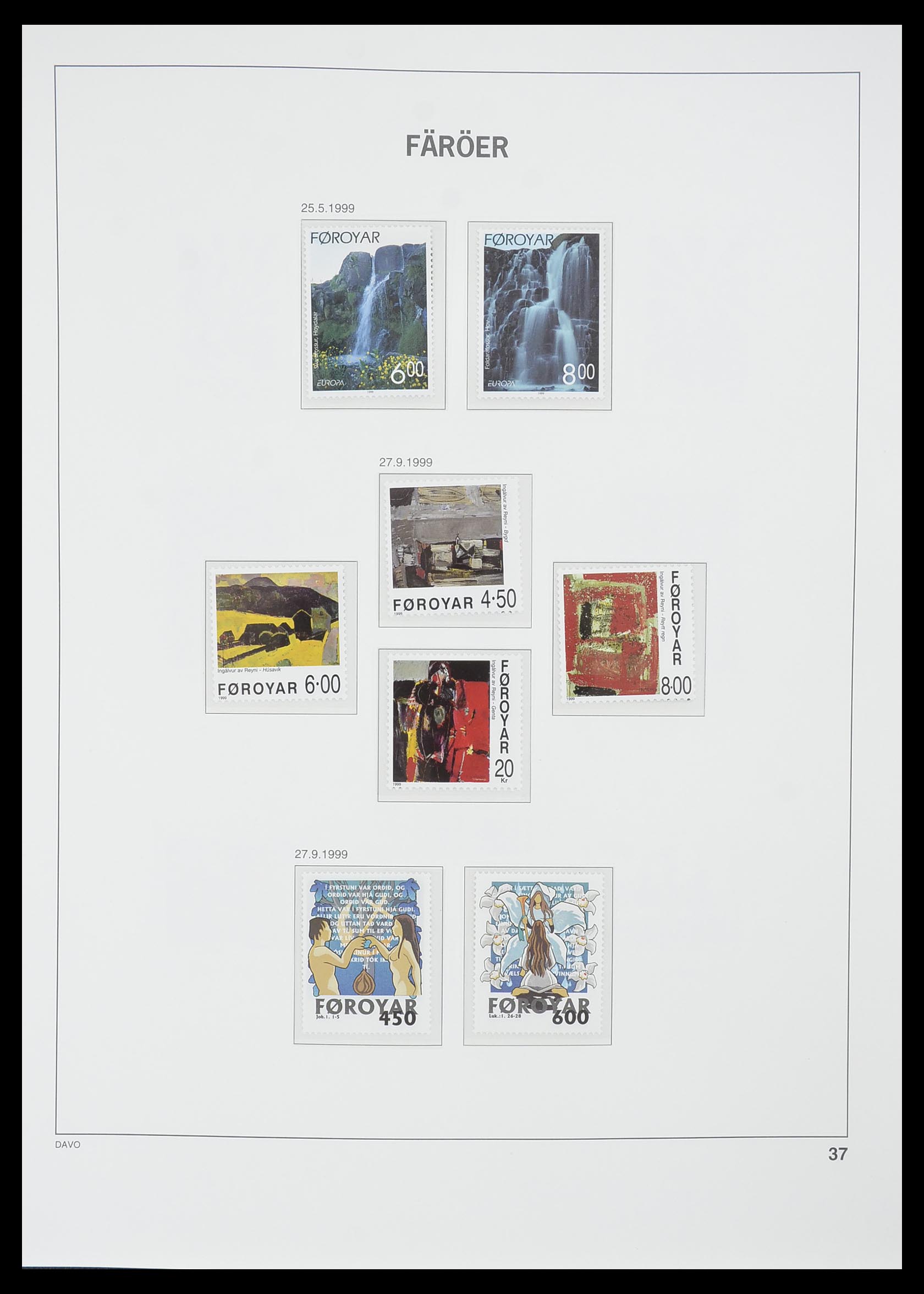 33779 037 - Postzegelverzameling 33779 Faeroer 1975-2006.