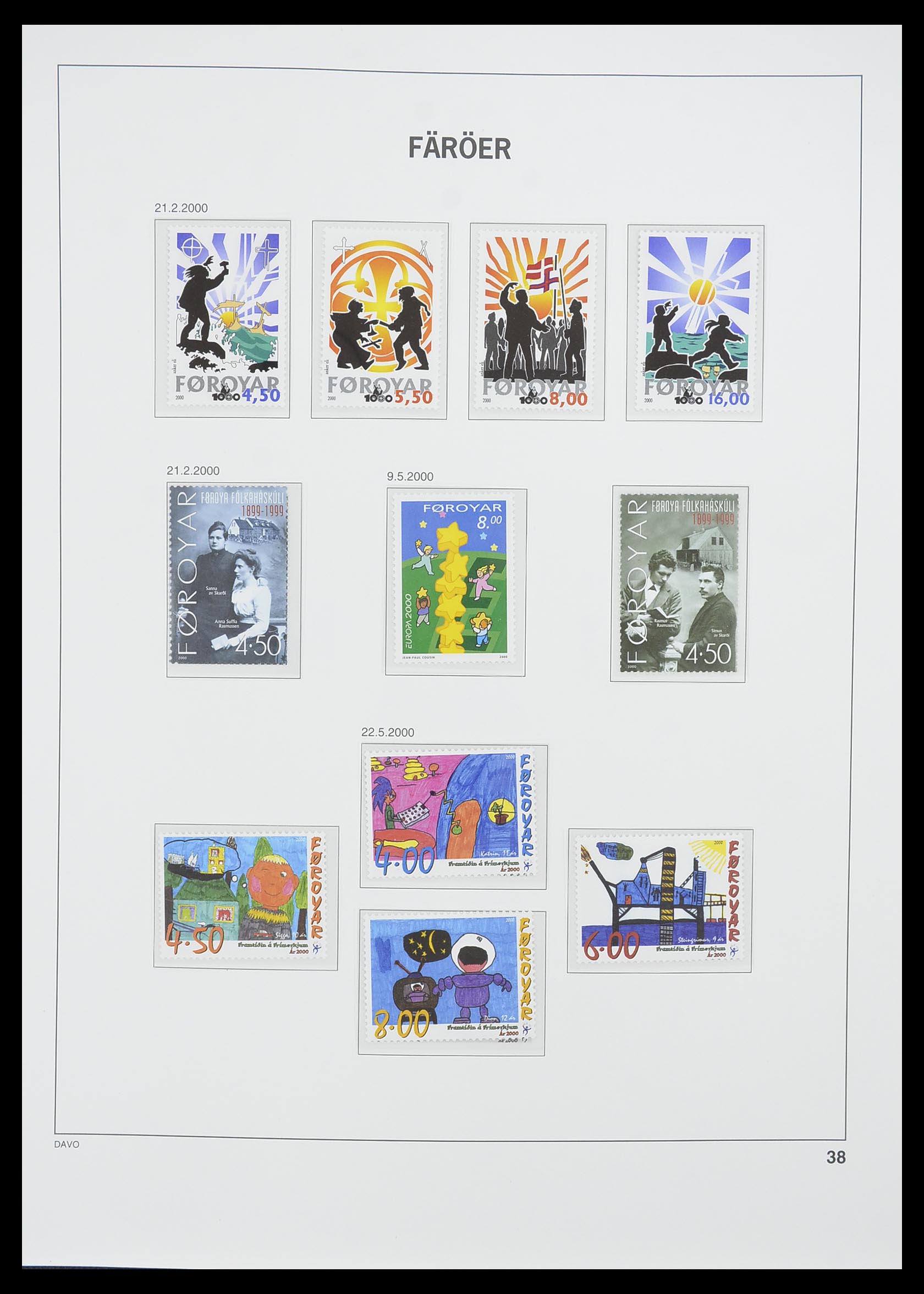 33779 038 - Postzegelverzameling 33779 Faeroer 1975-2006.