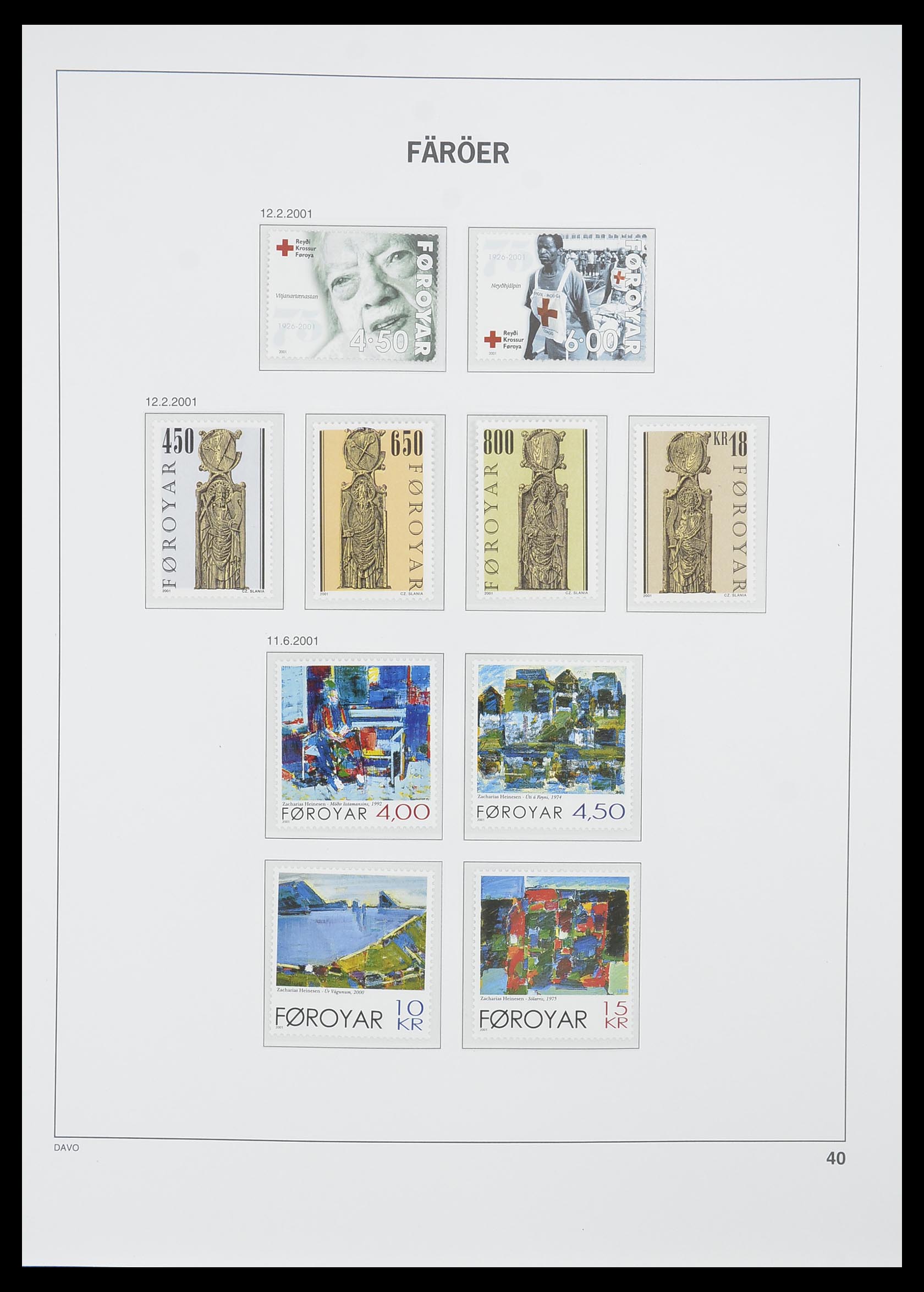 33779 040 - Postzegelverzameling 33779 Faeroer 1975-2006.