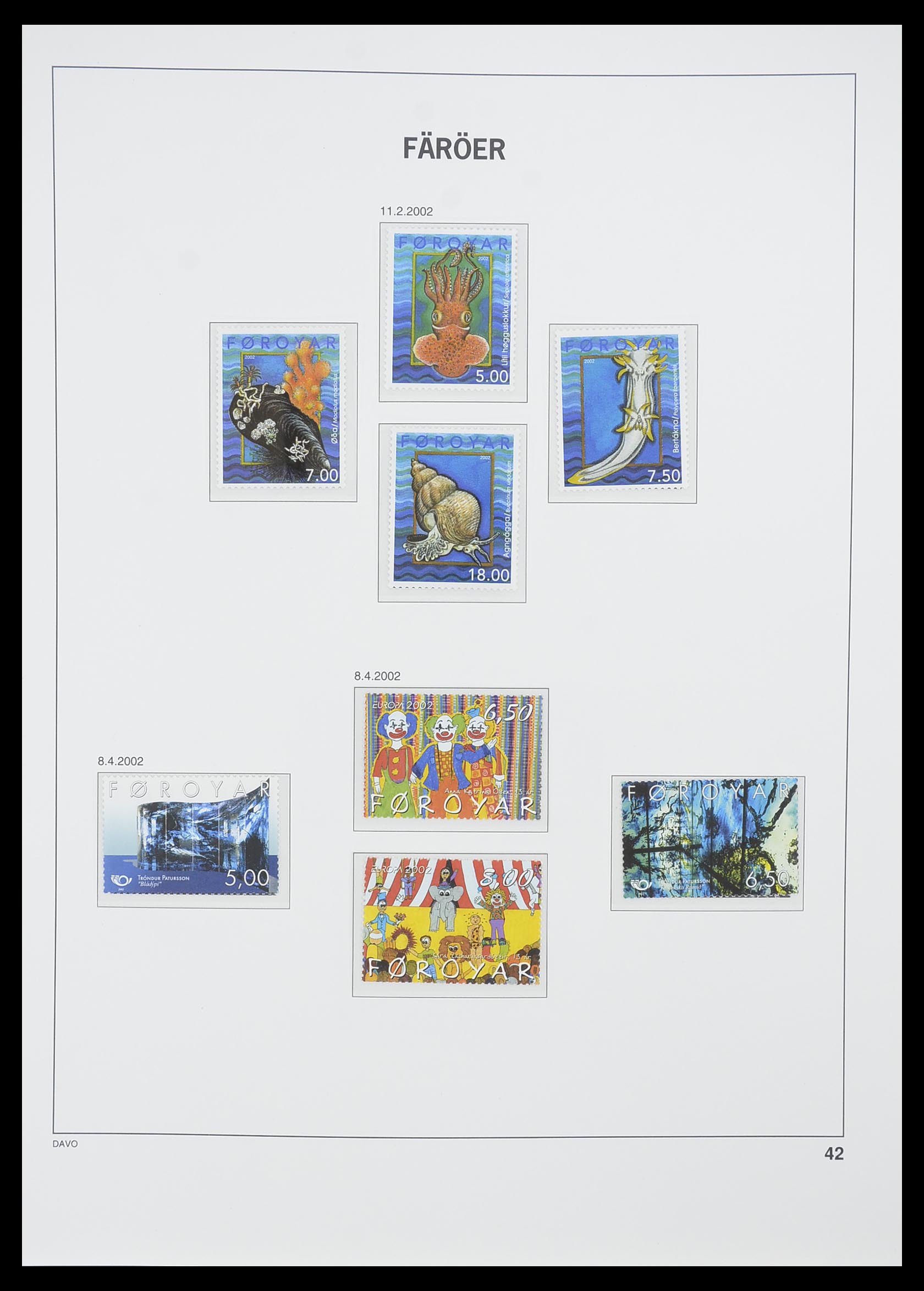 33779 042 - Postzegelverzameling 33779 Faeroer 1975-2006.