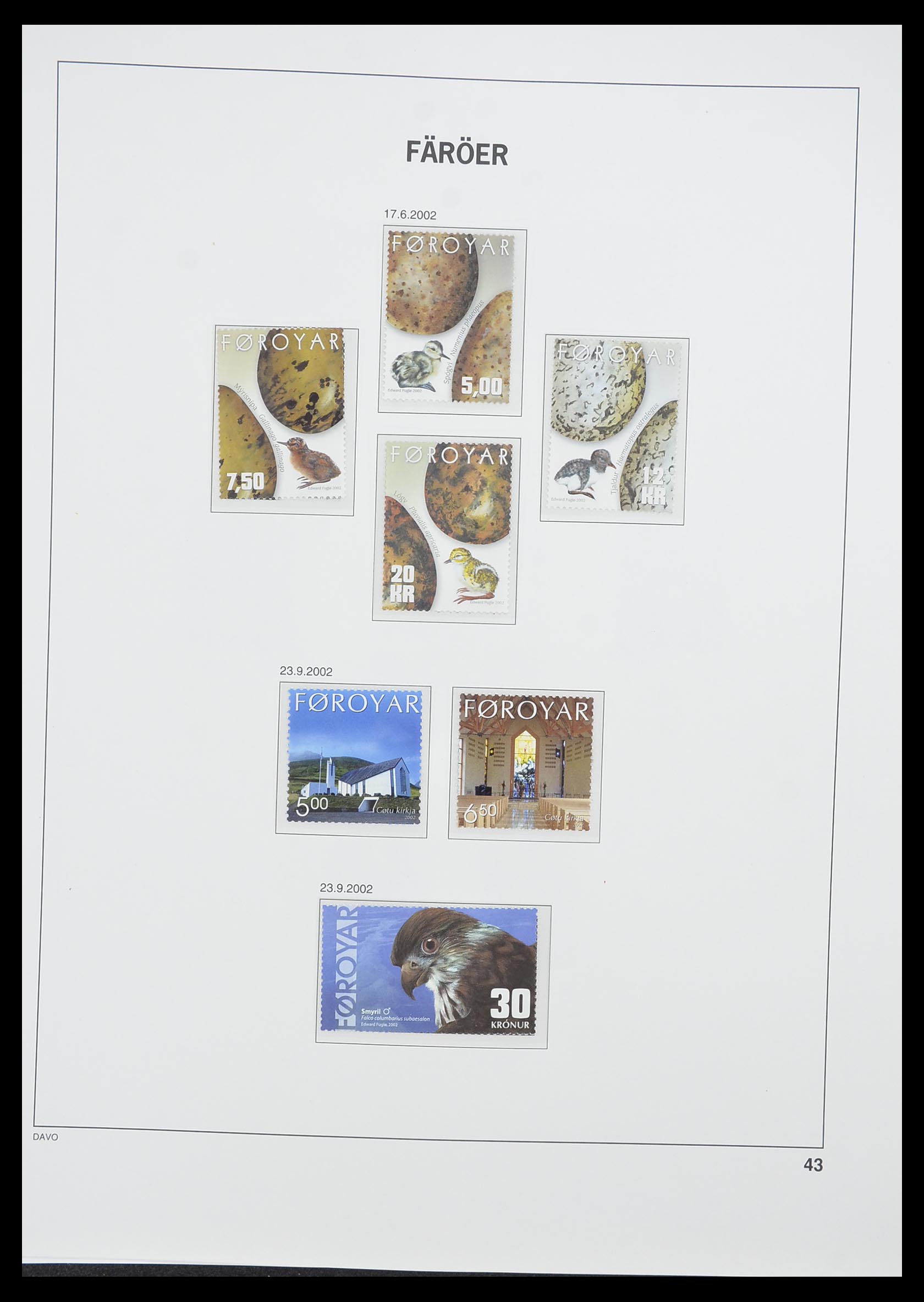 33779 043 - Postzegelverzameling 33779 Faeroer 1975-2006.