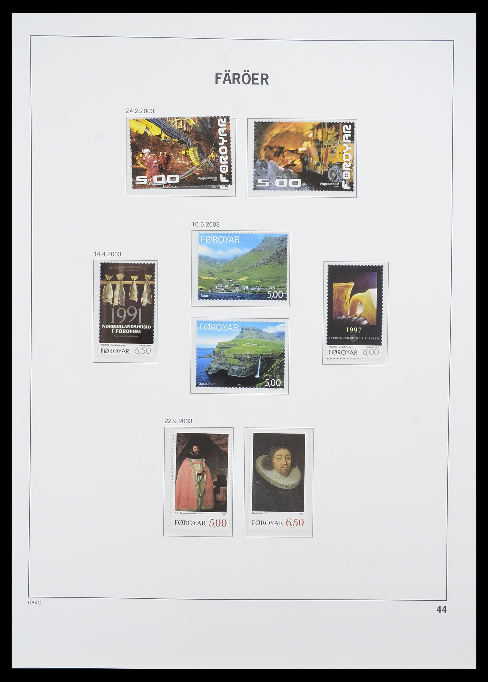 33779 044 - Postzegelverzameling 33779 Faeroer 1975-2006.