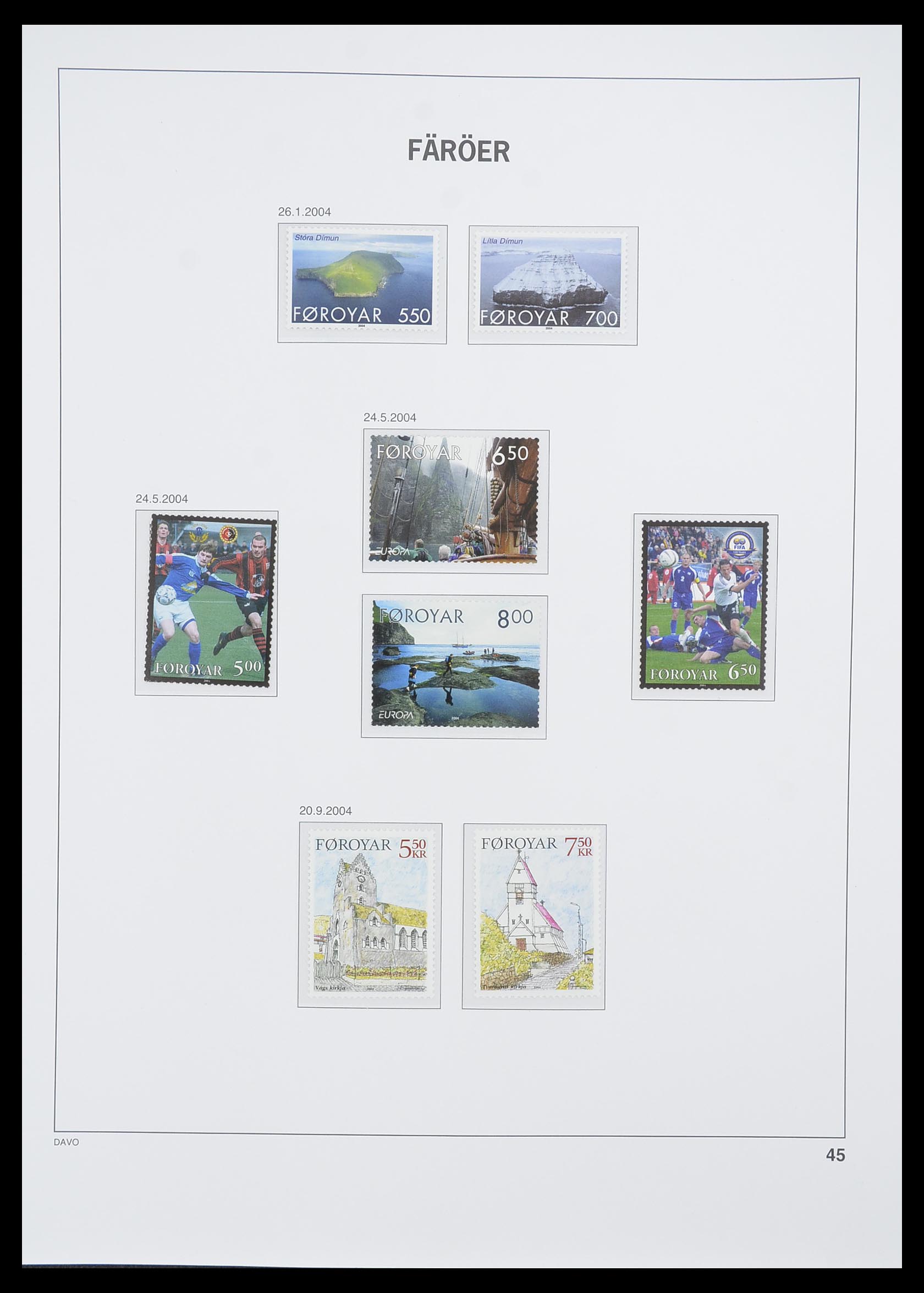 33779 045 - Postzegelverzameling 33779 Faeroer 1975-2006.