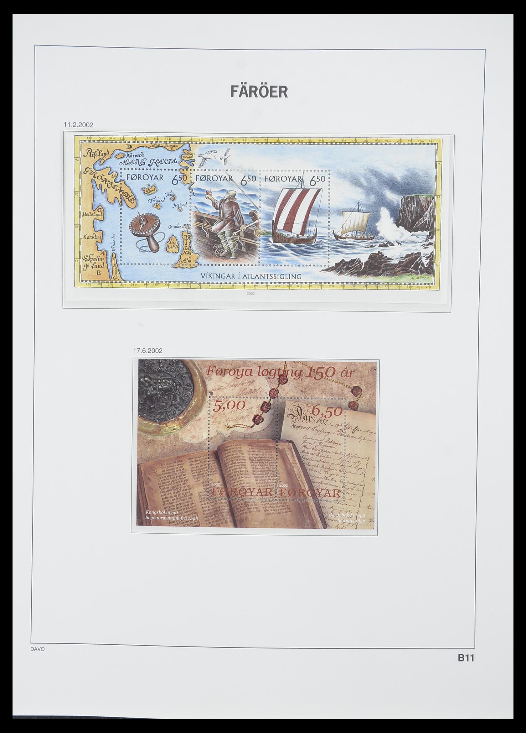33779 058 - Postzegelverzameling 33779 Faeroer 1975-2006.