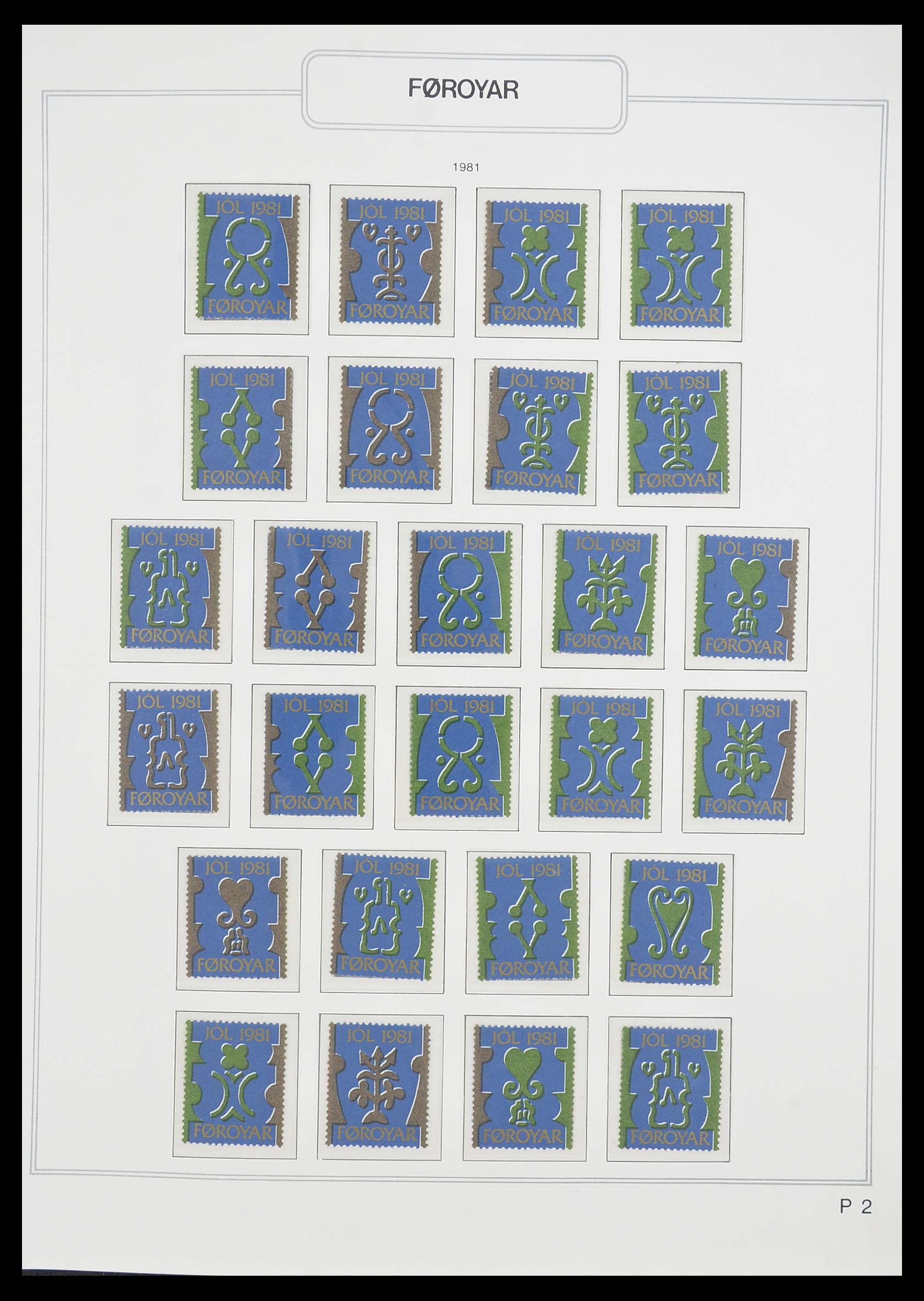 33779 072 - Postzegelverzameling 33779 Faeroer 1975-2006.