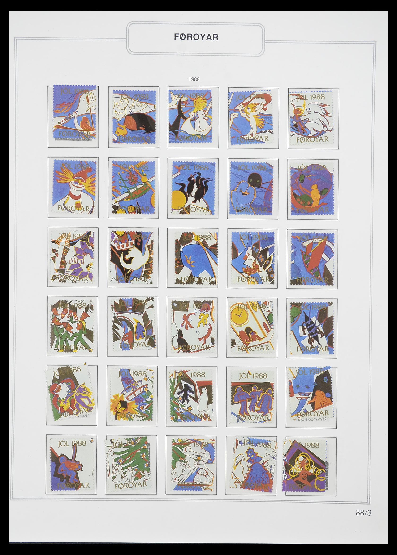 33779 078 - Postzegelverzameling 33779 Faeroer 1975-2006.