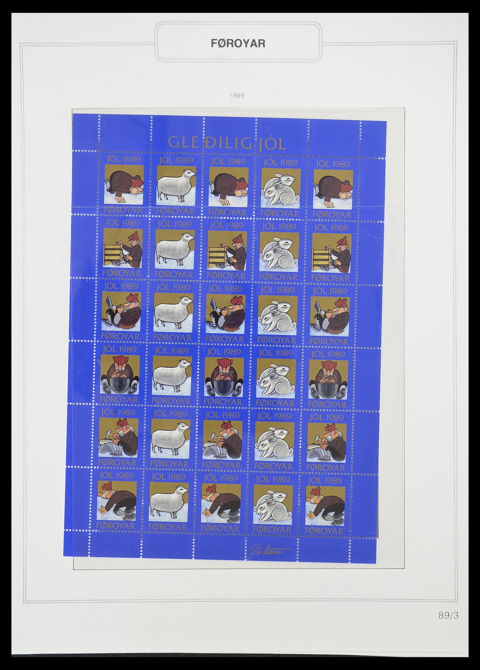 33779 080 - Postzegelverzameling 33779 Faeroer 1975-2006.