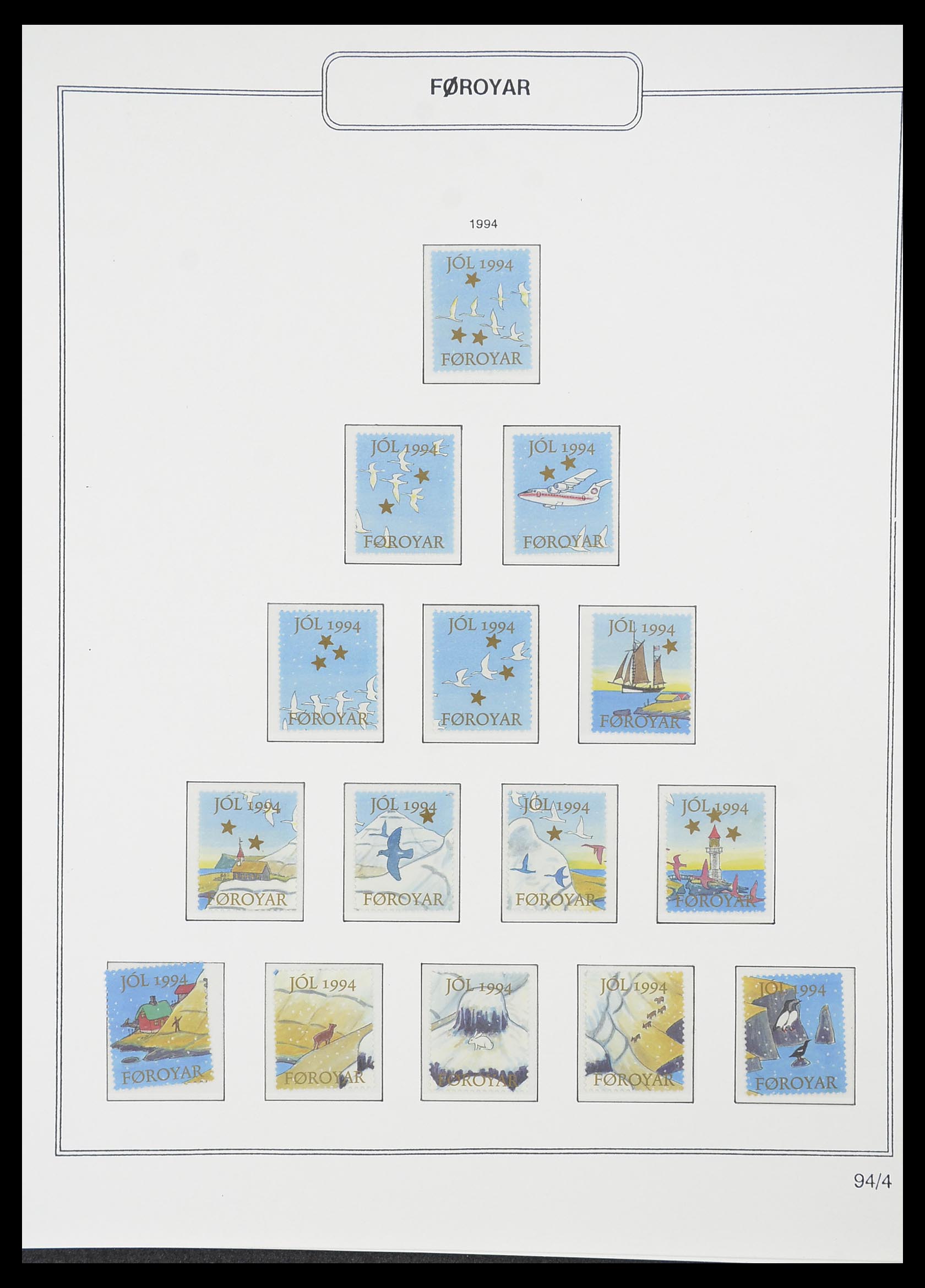 33779 090 - Postzegelverzameling 33779 Faeroer 1975-2006.