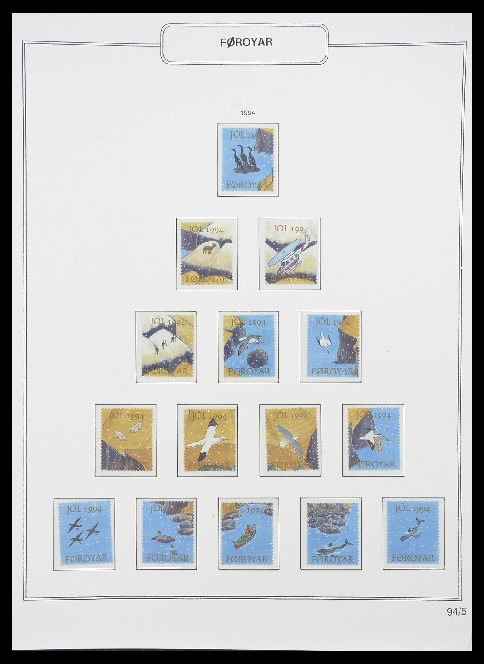 33779 091 - Postzegelverzameling 33779 Faeroer 1975-2006.