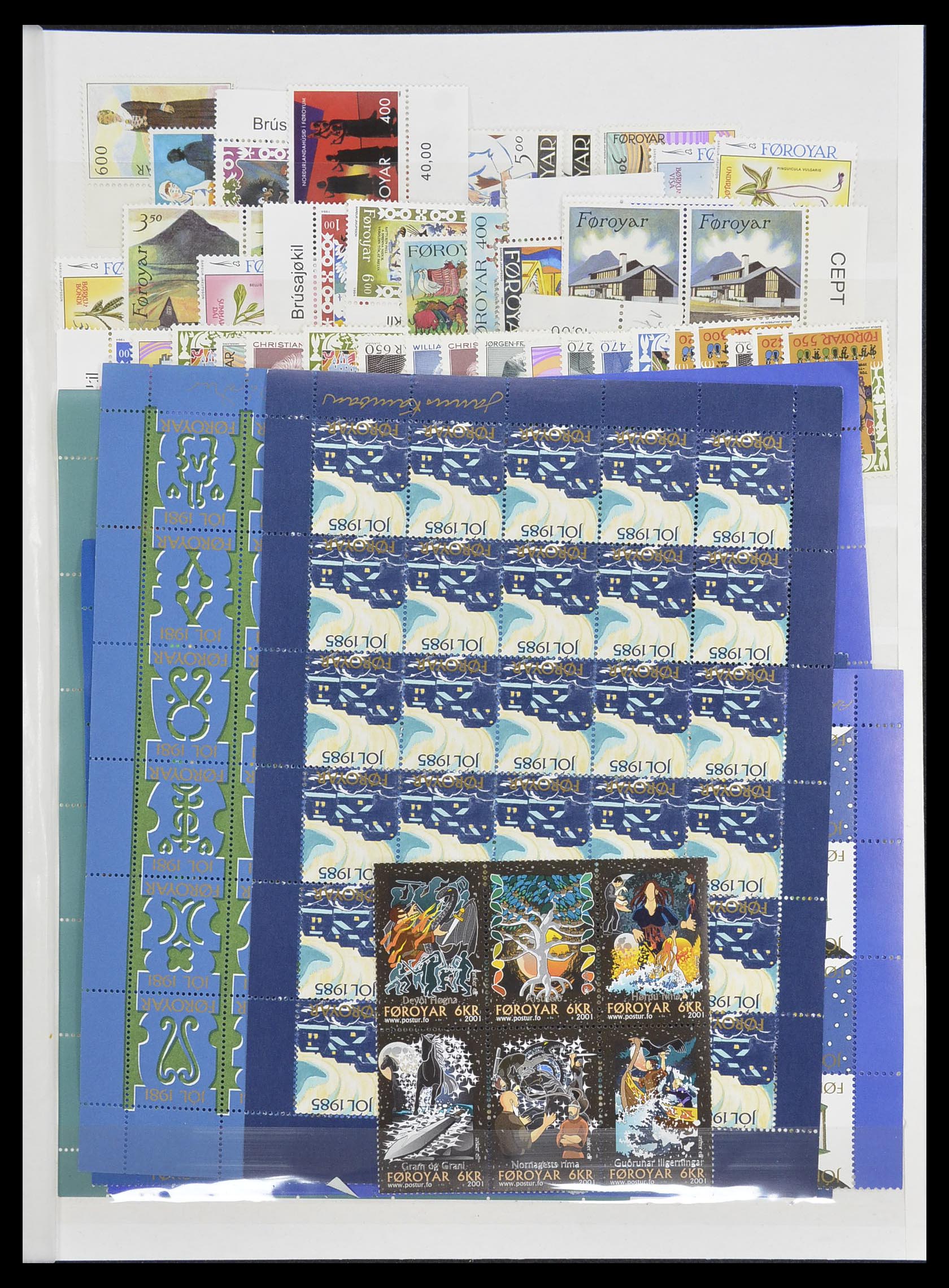 33779 092 - Postzegelverzameling 33779 Faeroer 1975-2006.