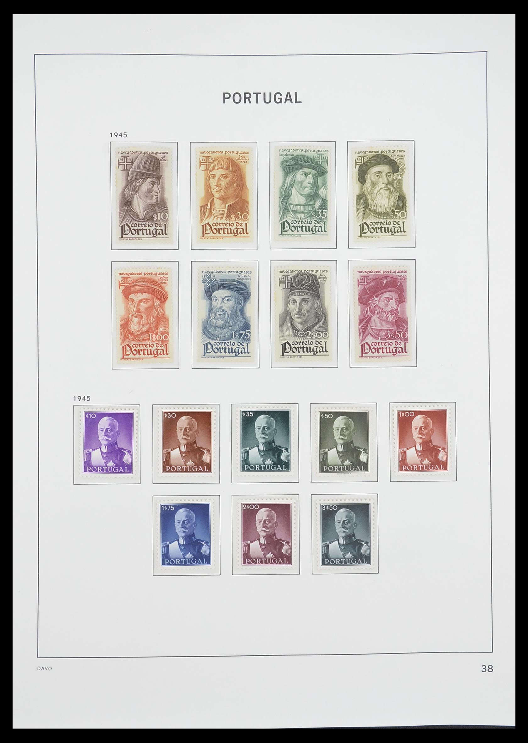 33780 001 - Postzegelverzameling 33780 Portugal 1945-2010.