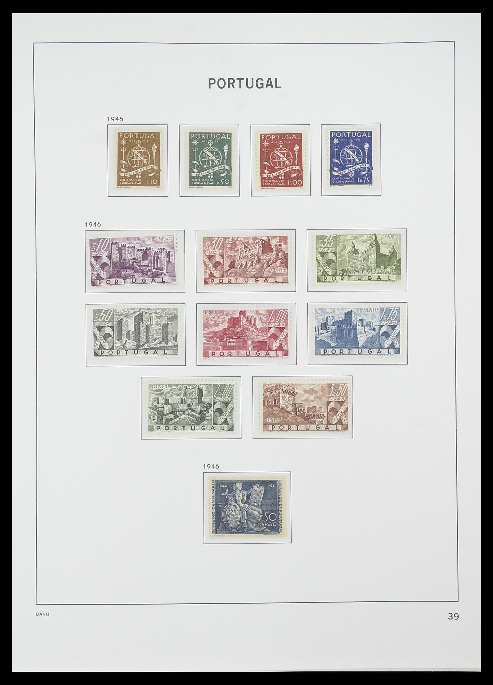 33780 004 - Postzegelverzameling 33780 Portugal 1945-2010.