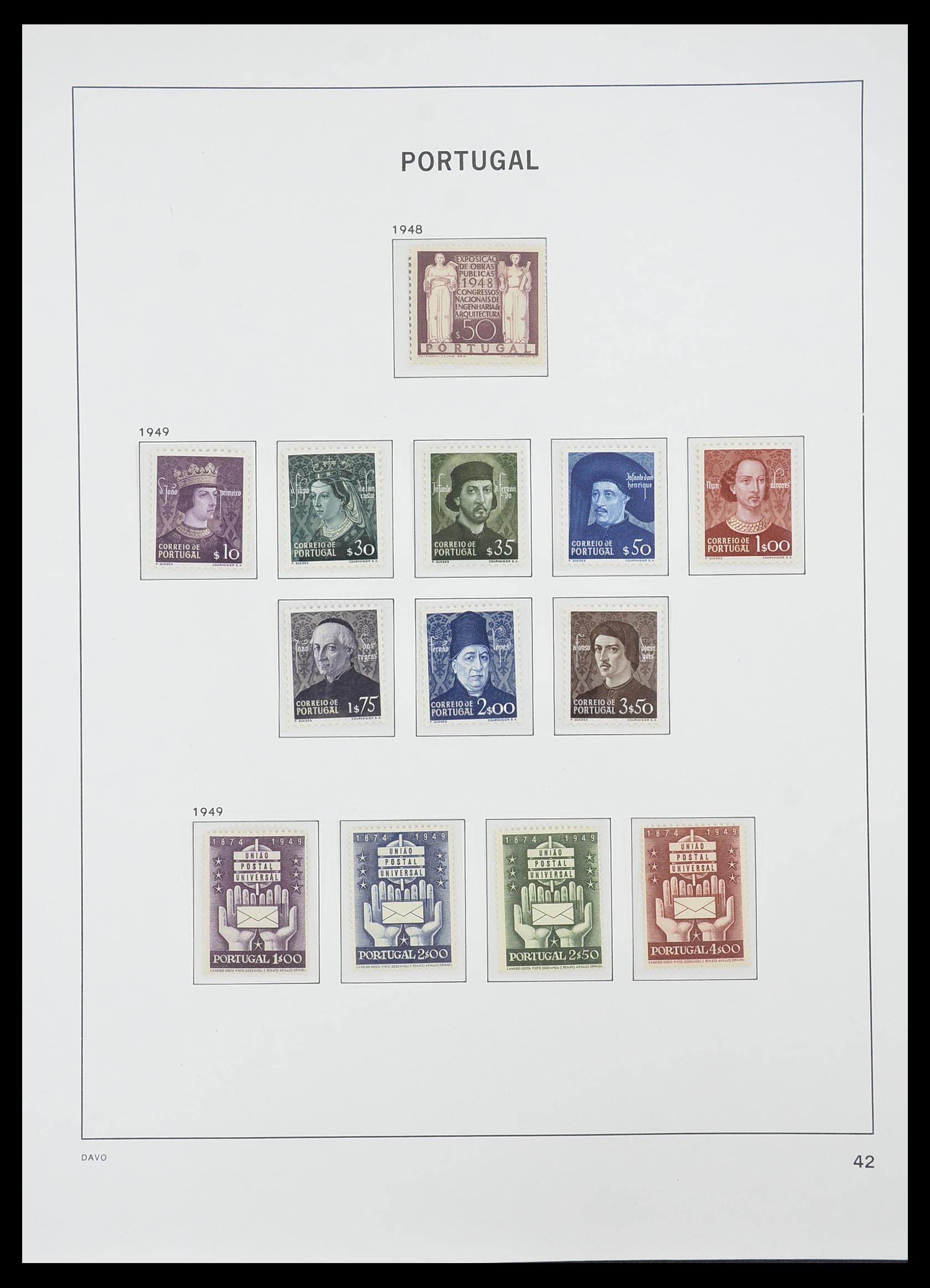 33780 012 - Postzegelverzameling 33780 Portugal 1945-2010.