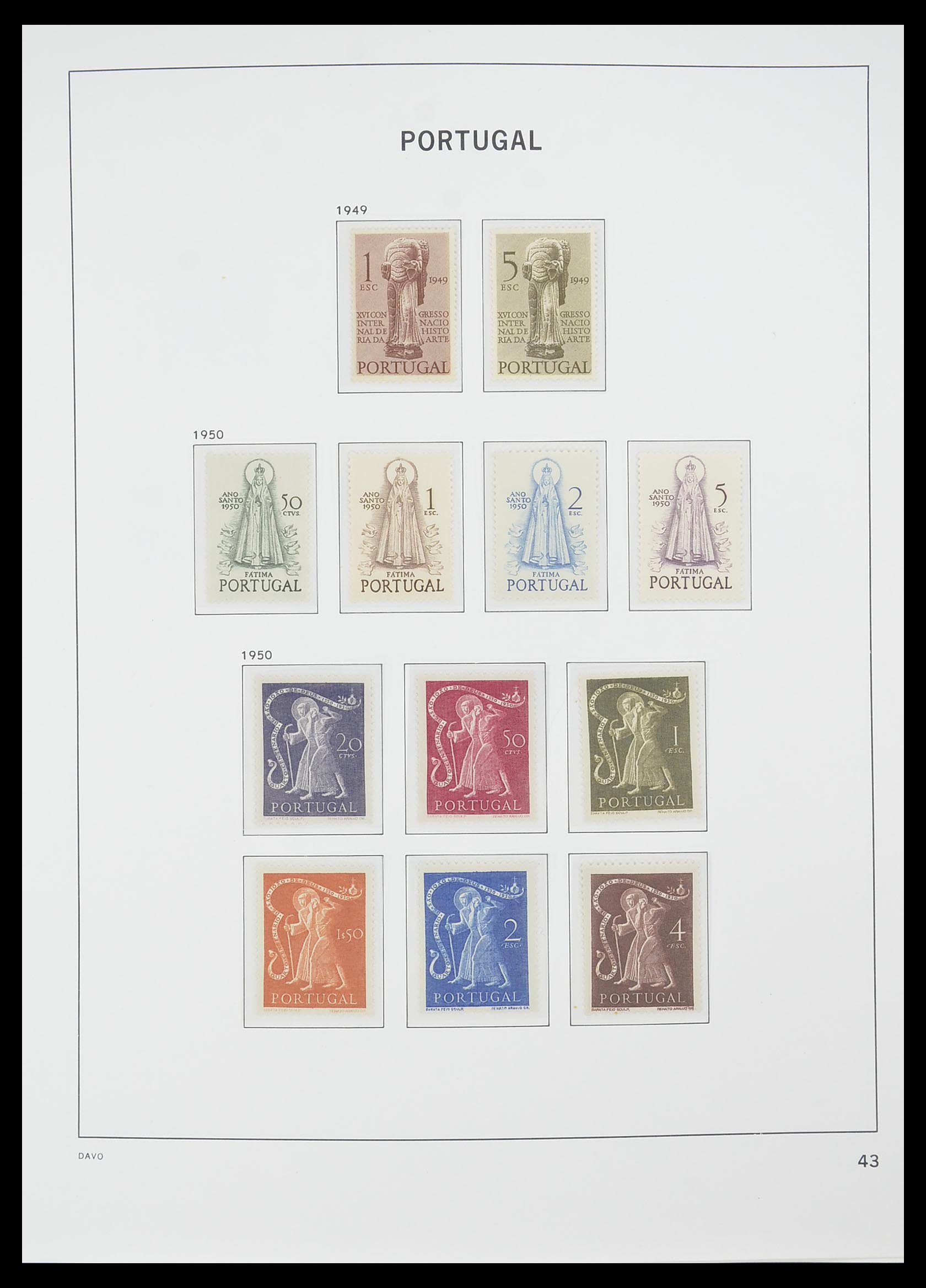 33780 014 - Postzegelverzameling 33780 Portugal 1945-2010.