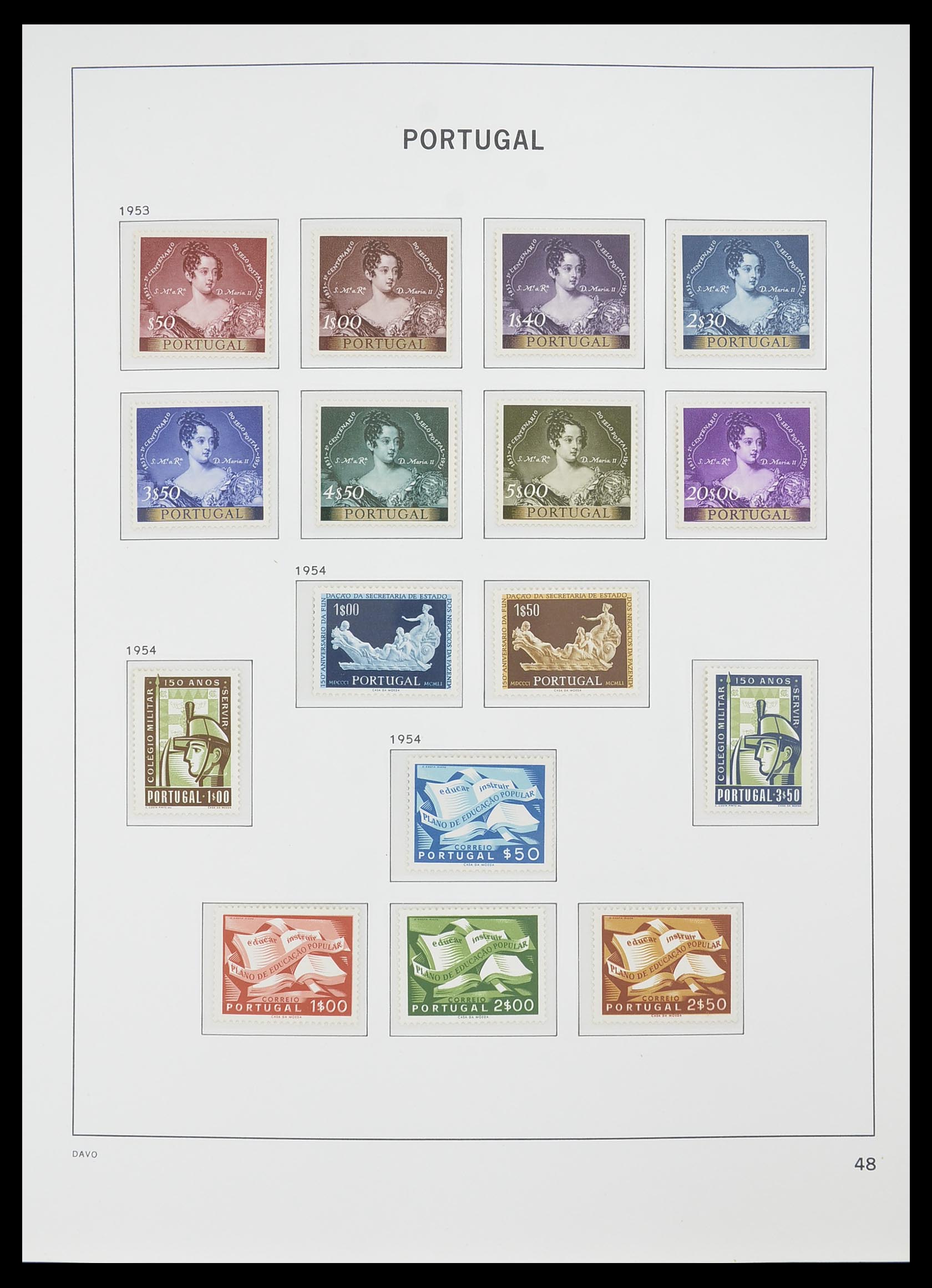 33780 019 - Postzegelverzameling 33780 Portugal 1945-2010.