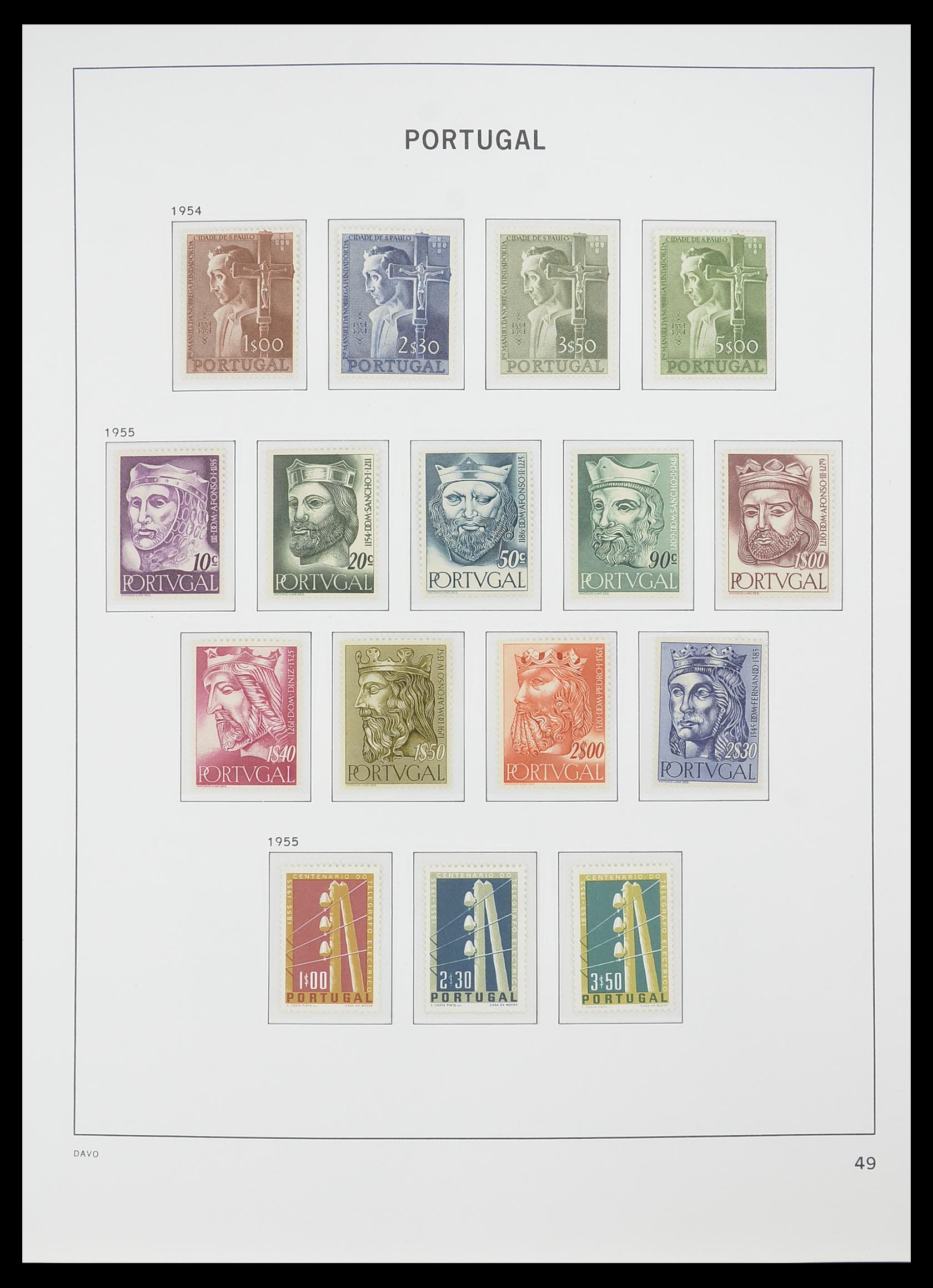 33780 020 - Postzegelverzameling 33780 Portugal 1945-2010.