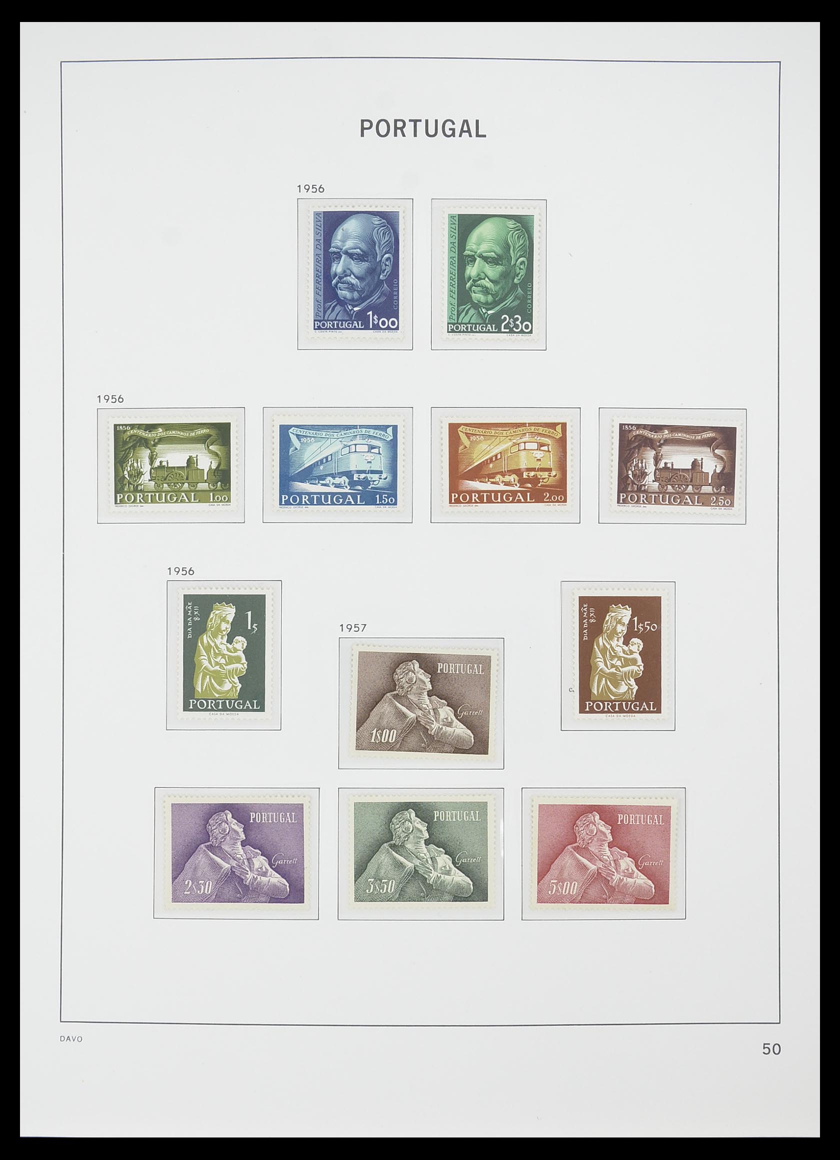 33780 021 - Postzegelverzameling 33780 Portugal 1945-2010.