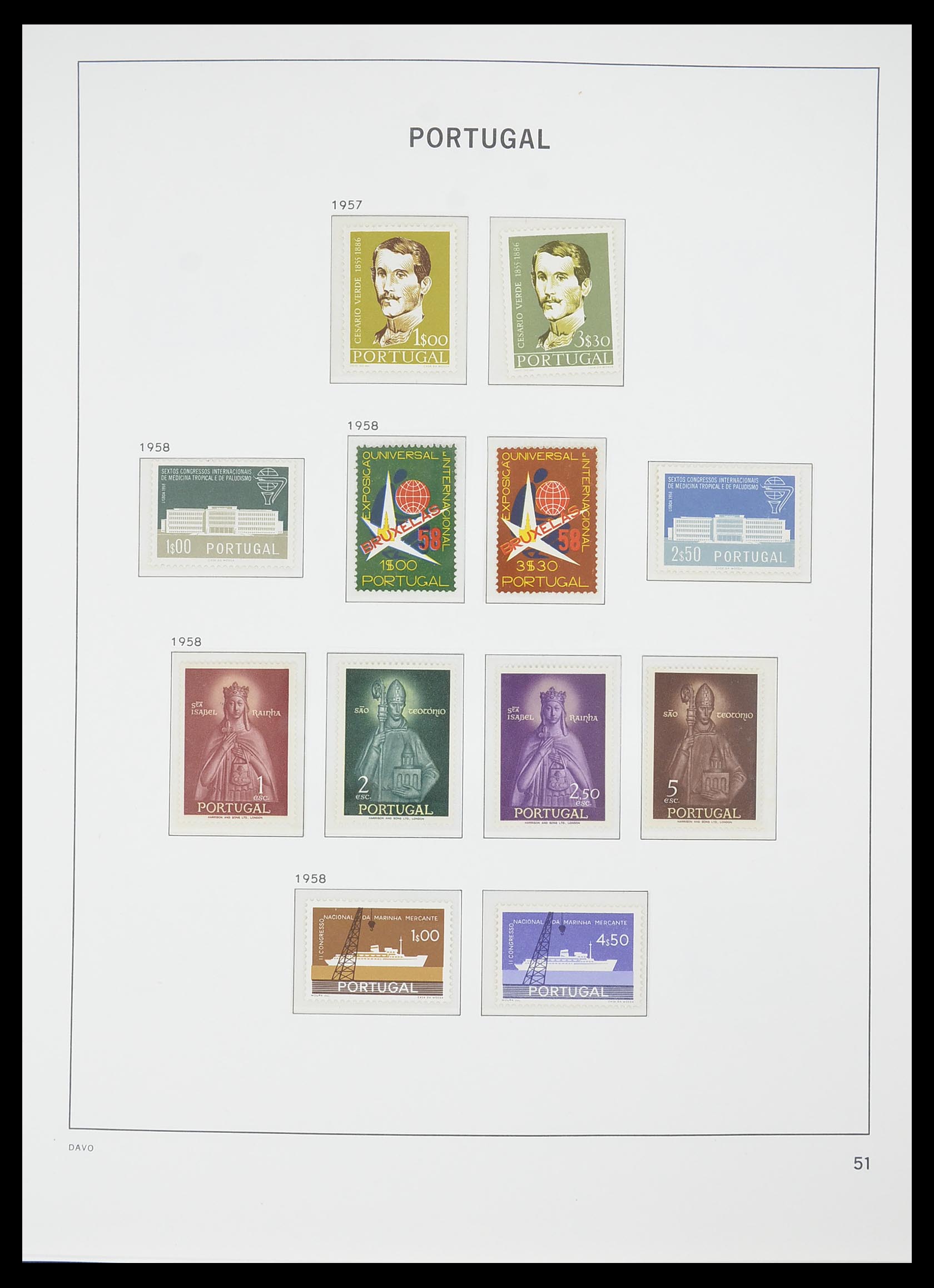 33780 022 - Postzegelverzameling 33780 Portugal 1945-2010.