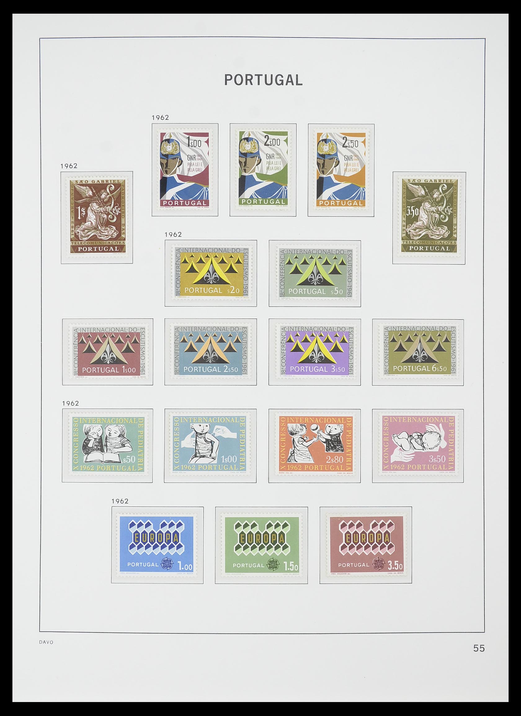 33780 026 - Postzegelverzameling 33780 Portugal 1945-2010.