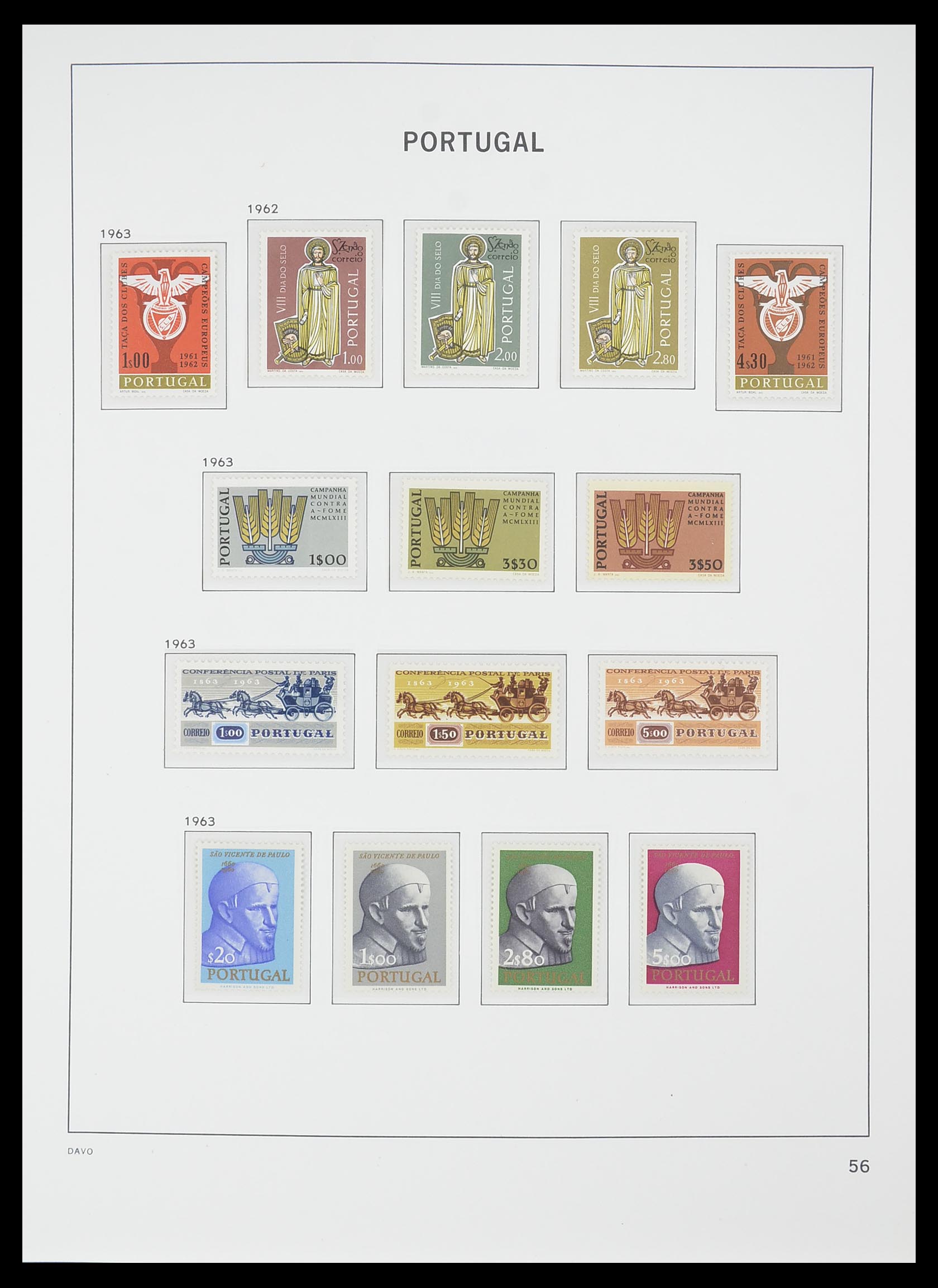 33780 027 - Postzegelverzameling 33780 Portugal 1945-2010.