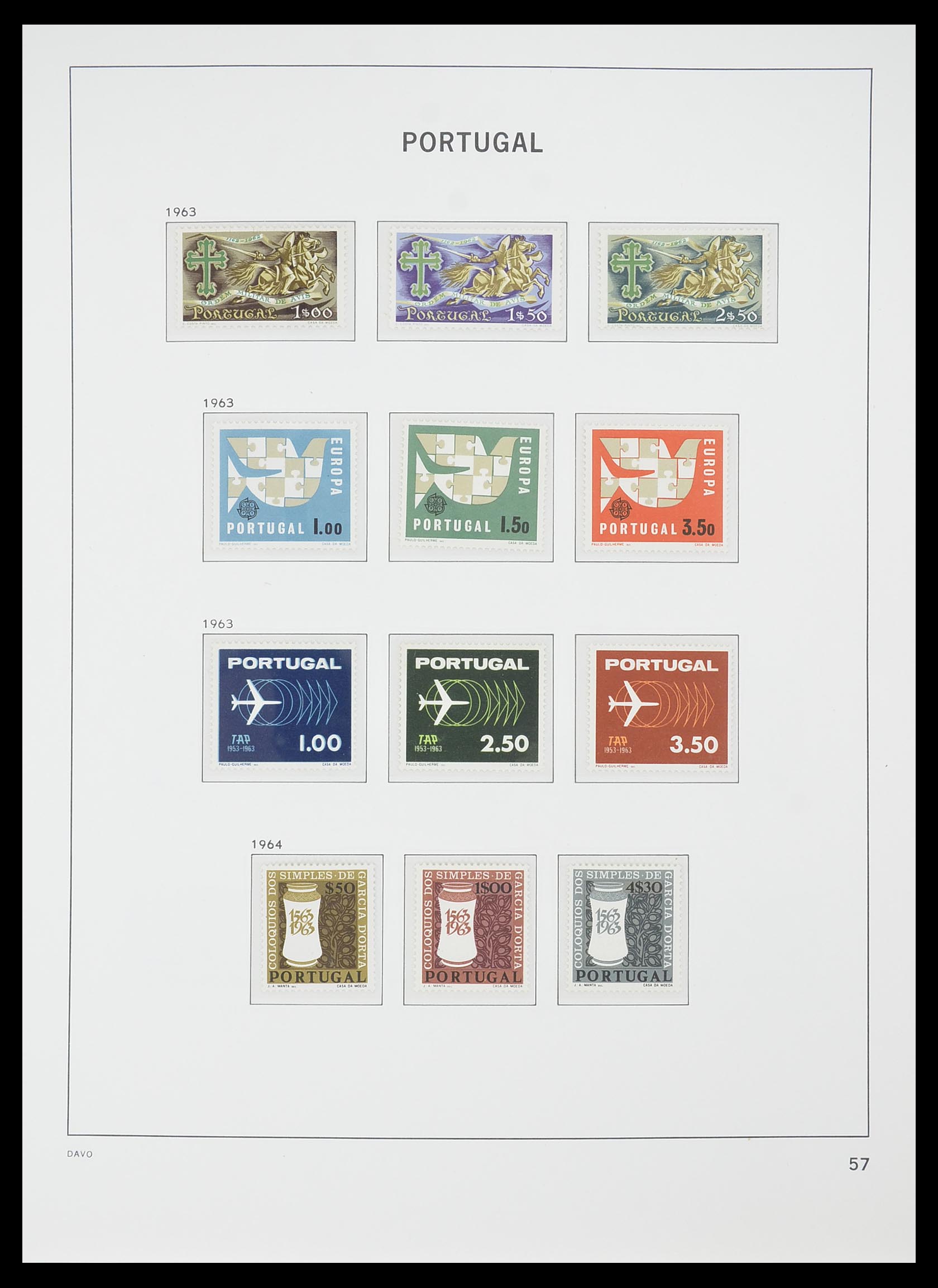 33780 028 - Postzegelverzameling 33780 Portugal 1945-2010.