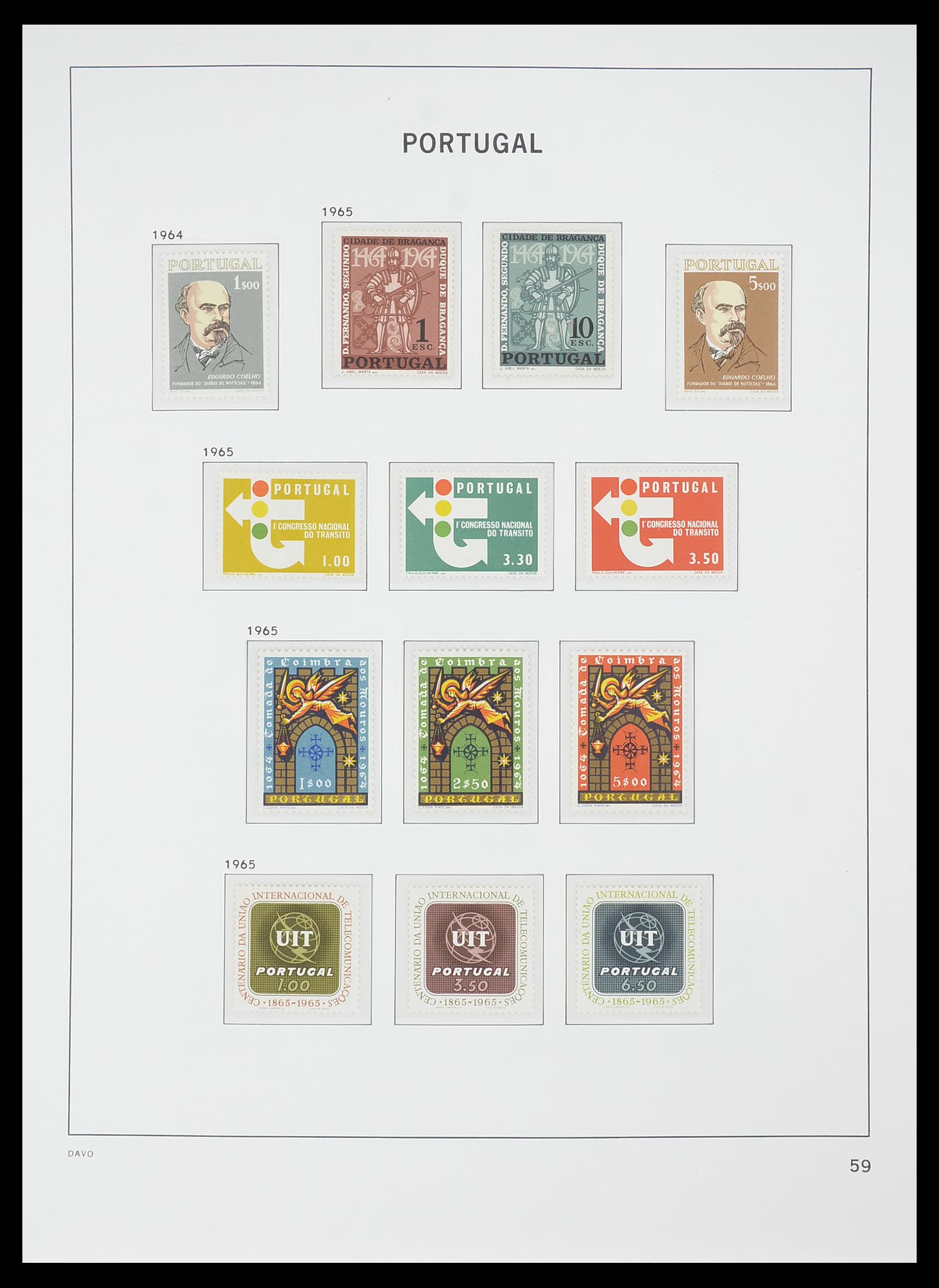 33780 030 - Postzegelverzameling 33780 Portugal 1945-2010.