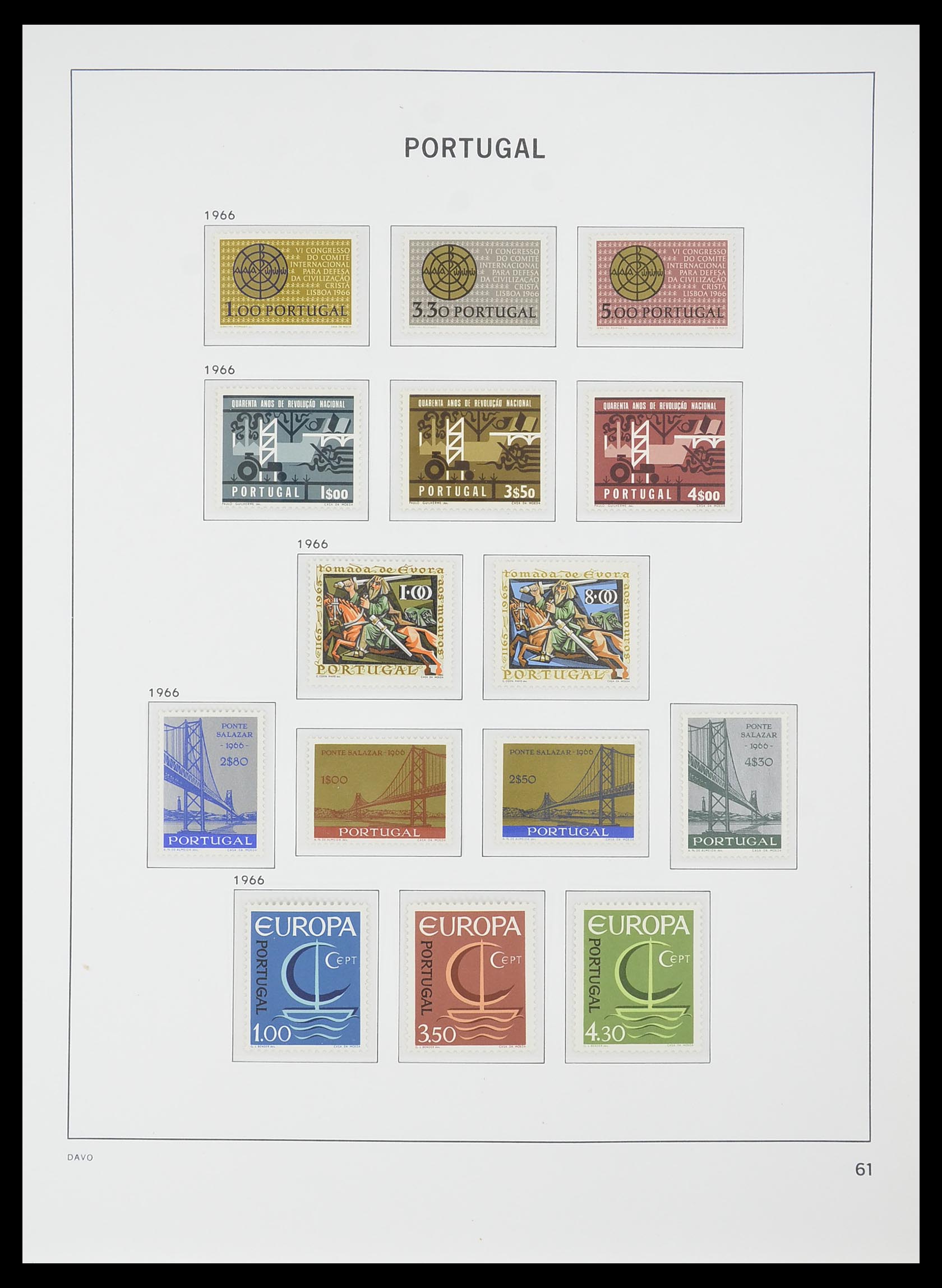 33780 032 - Postzegelverzameling 33780 Portugal 1945-2010.