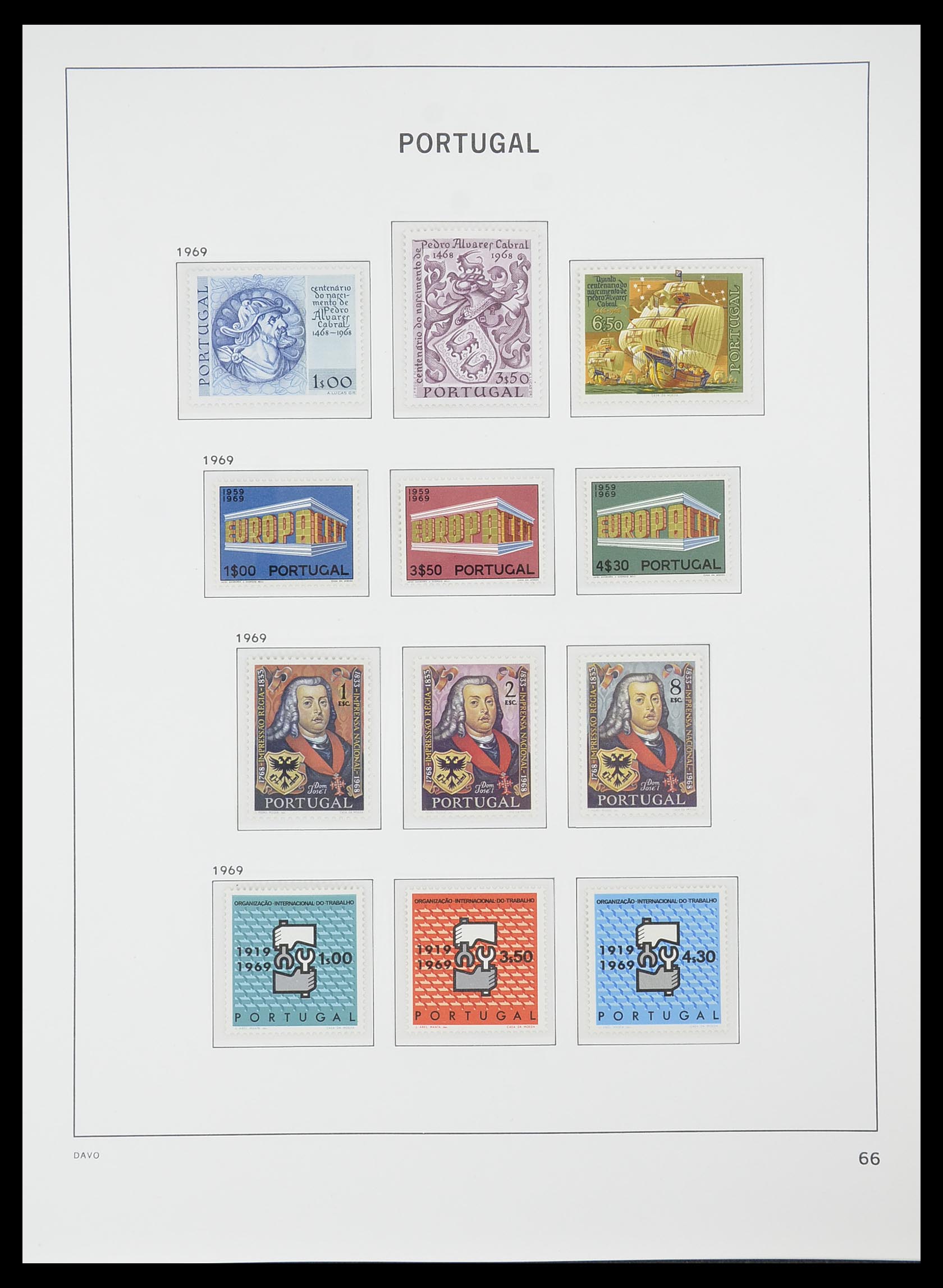 33780 037 - Postzegelverzameling 33780 Portugal 1945-2010.