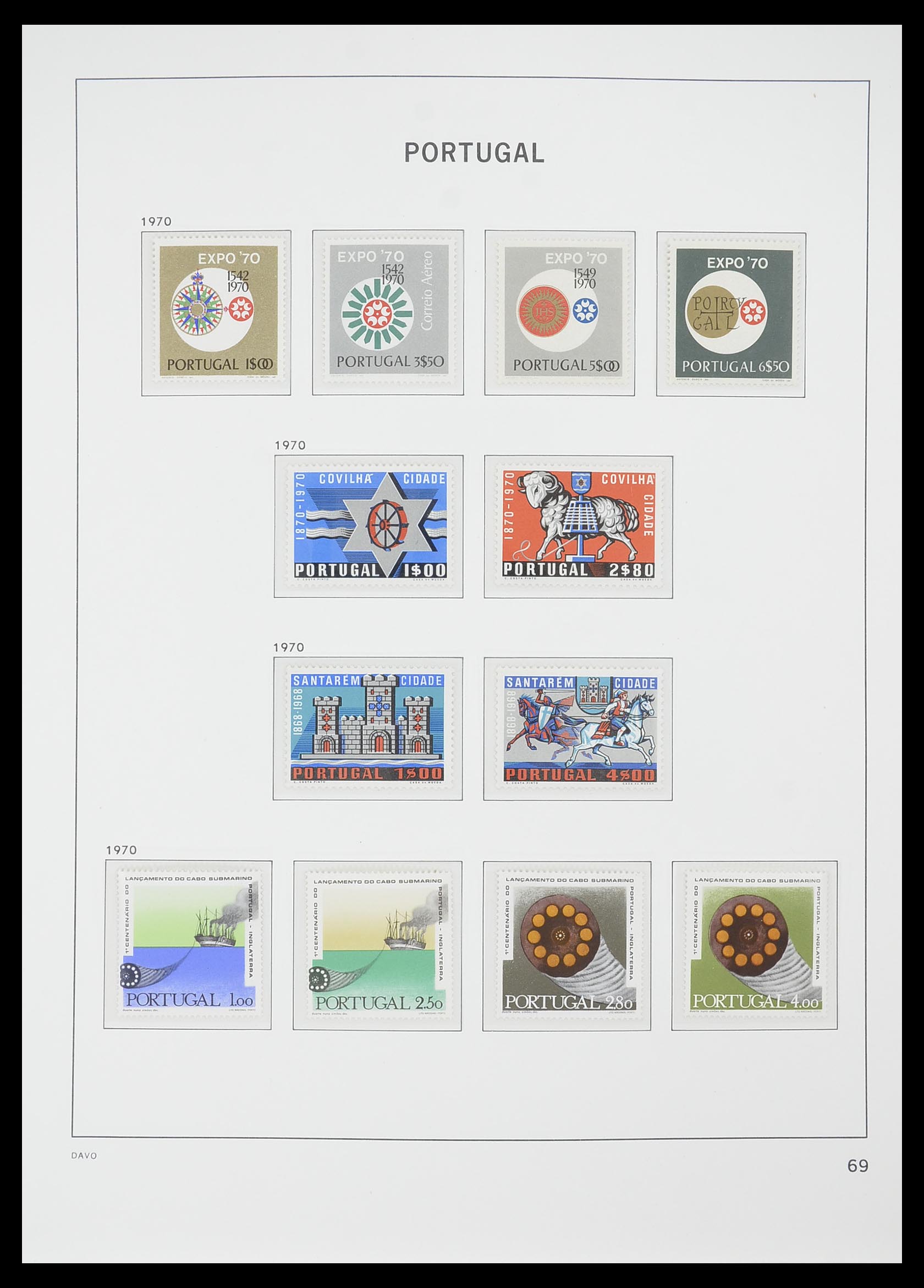 33780 040 - Postzegelverzameling 33780 Portugal 1945-2010.