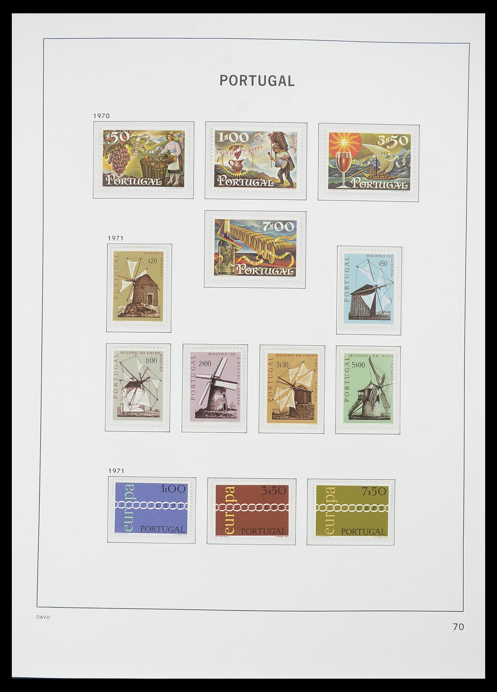33780 041 - Postzegelverzameling 33780 Portugal 1945-2010.