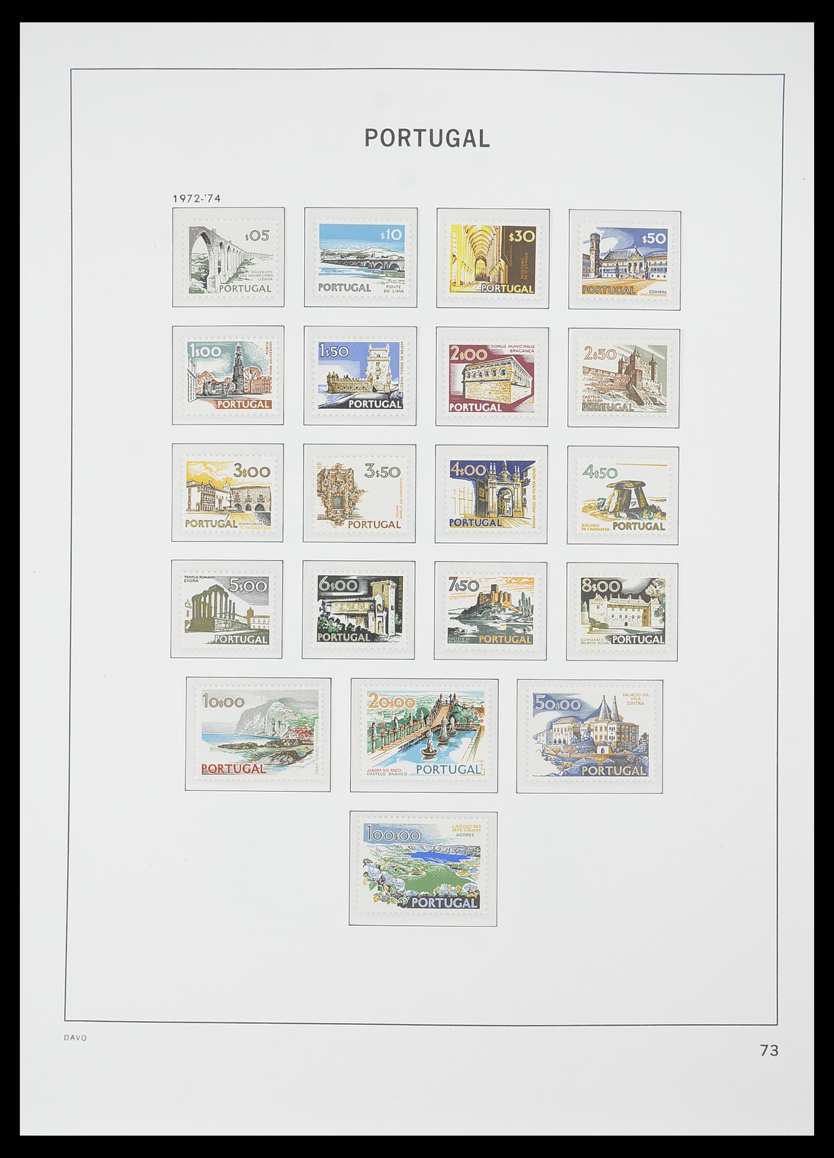 33780 044 - Postzegelverzameling 33780 Portugal 1945-2010.