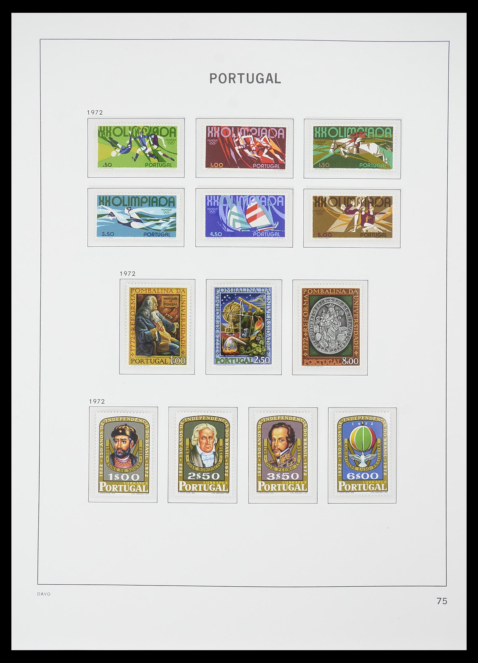 33780 046 - Postzegelverzameling 33780 Portugal 1945-2010.