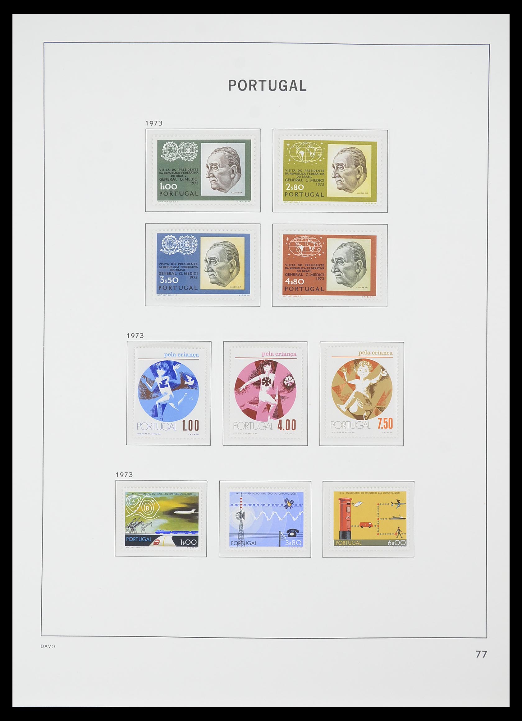 33780 048 - Postzegelverzameling 33780 Portugal 1945-2010.