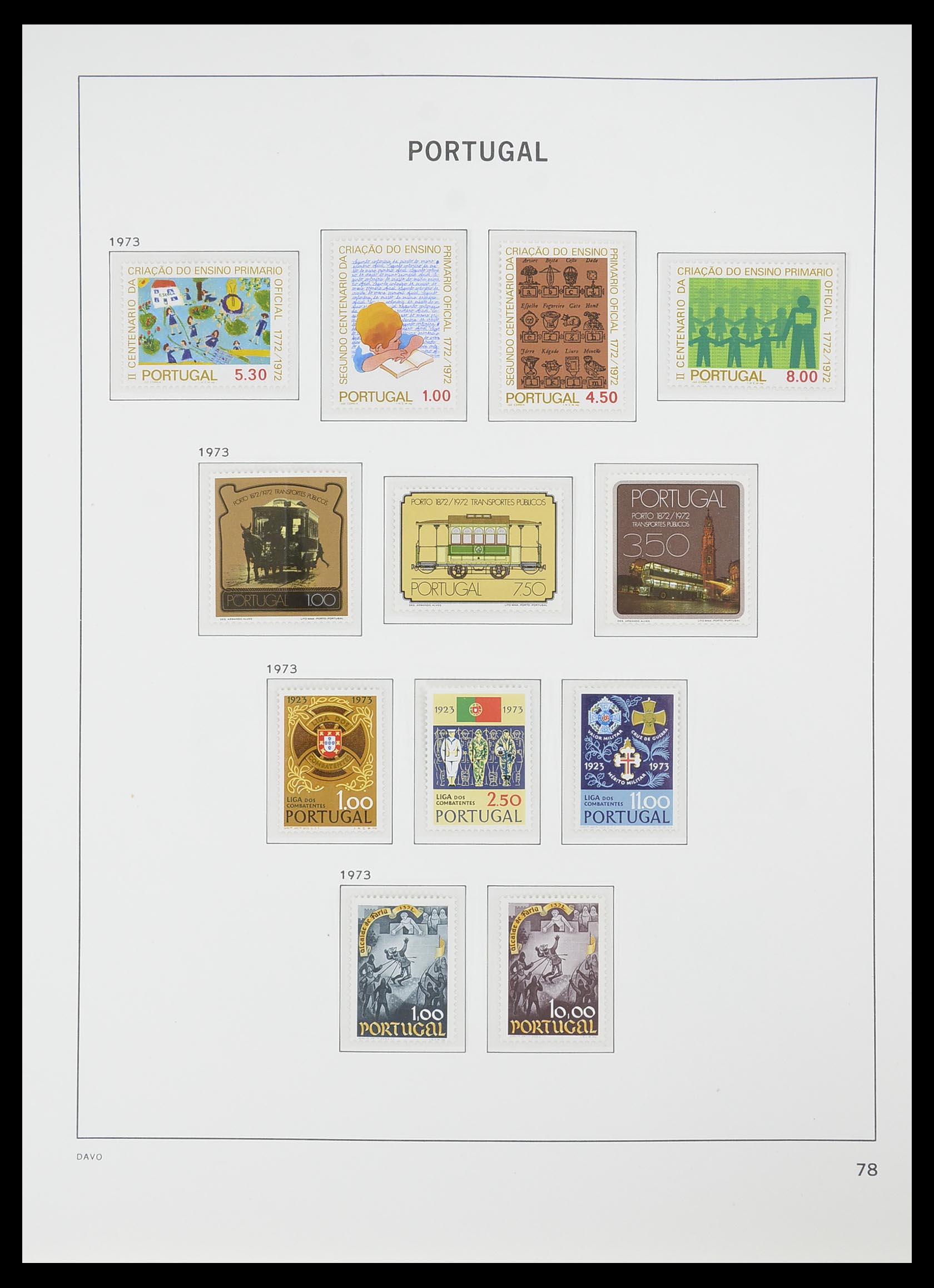 33780 049 - Postzegelverzameling 33780 Portugal 1945-2010.