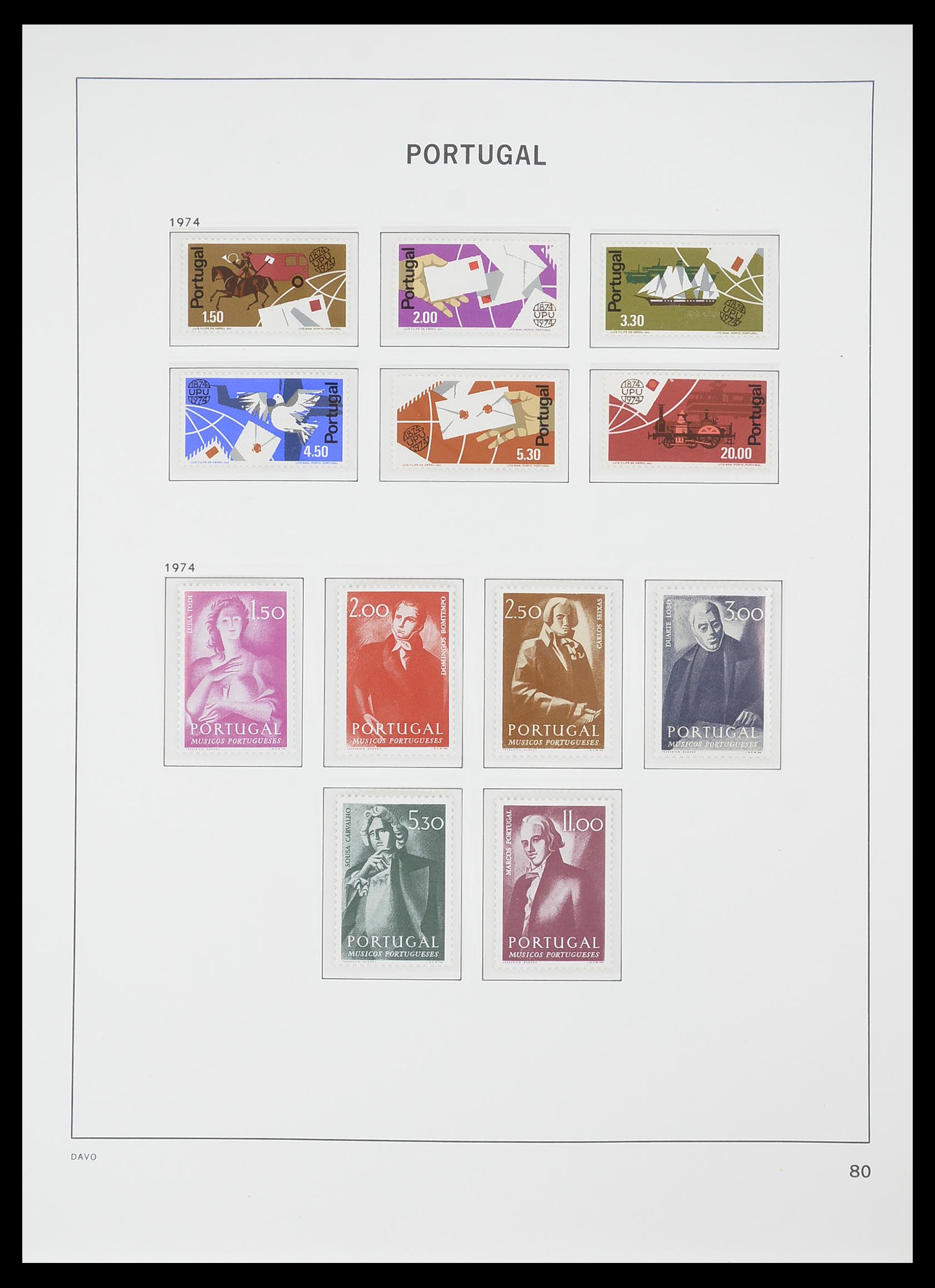 33780 051 - Postzegelverzameling 33780 Portugal 1945-2010.