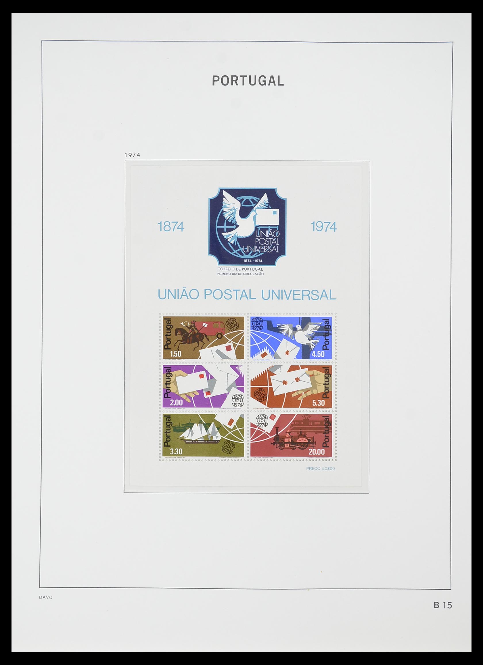 33780 053 - Postzegelverzameling 33780 Portugal 1945-2010.