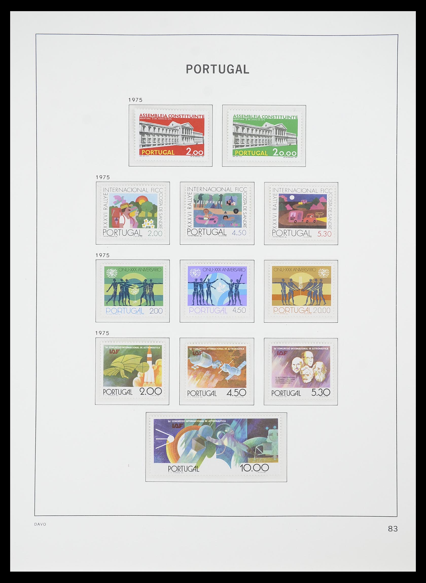 33780 055 - Postzegelverzameling 33780 Portugal 1945-2010.