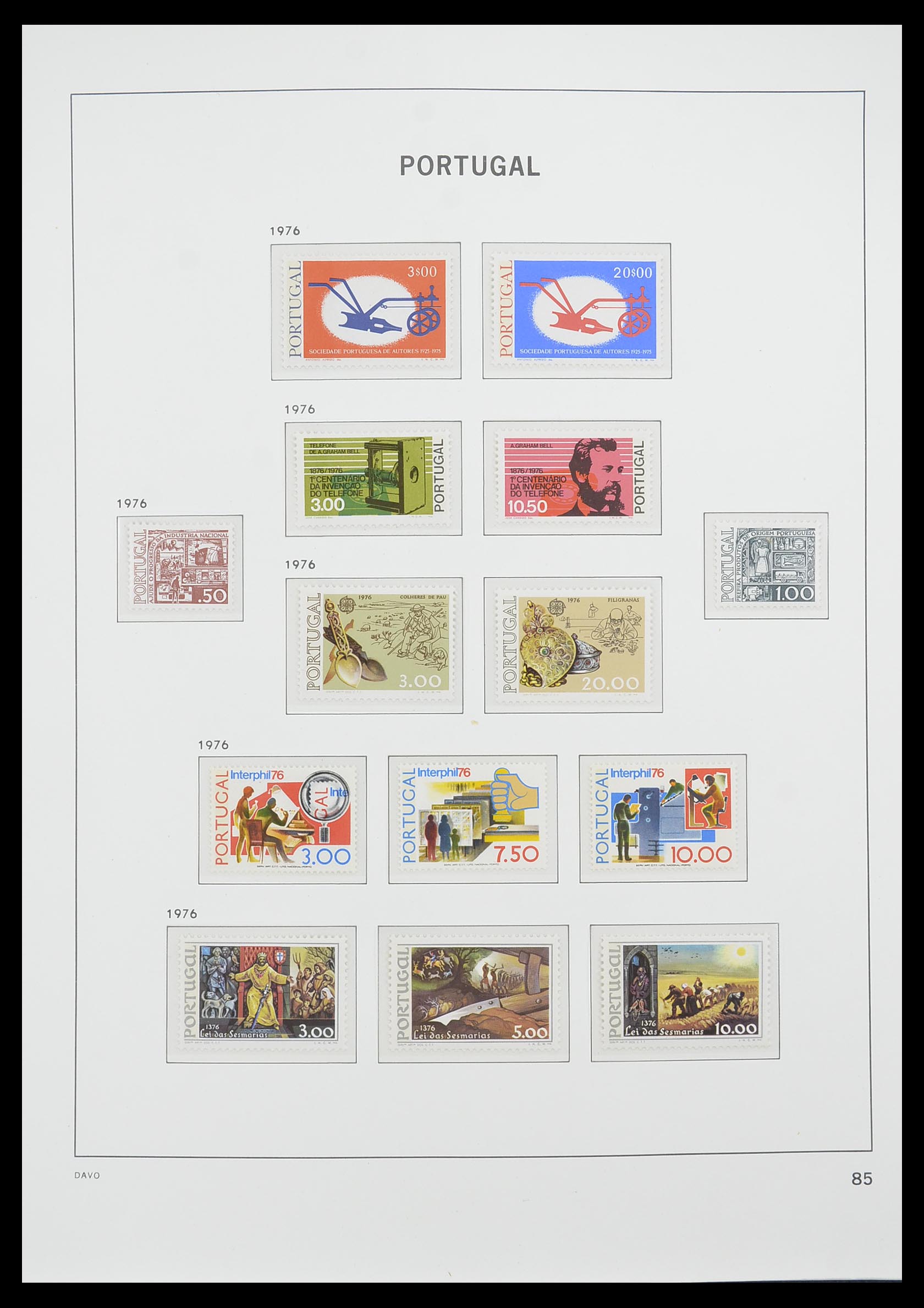 33780 058 - Postzegelverzameling 33780 Portugal 1945-2010.