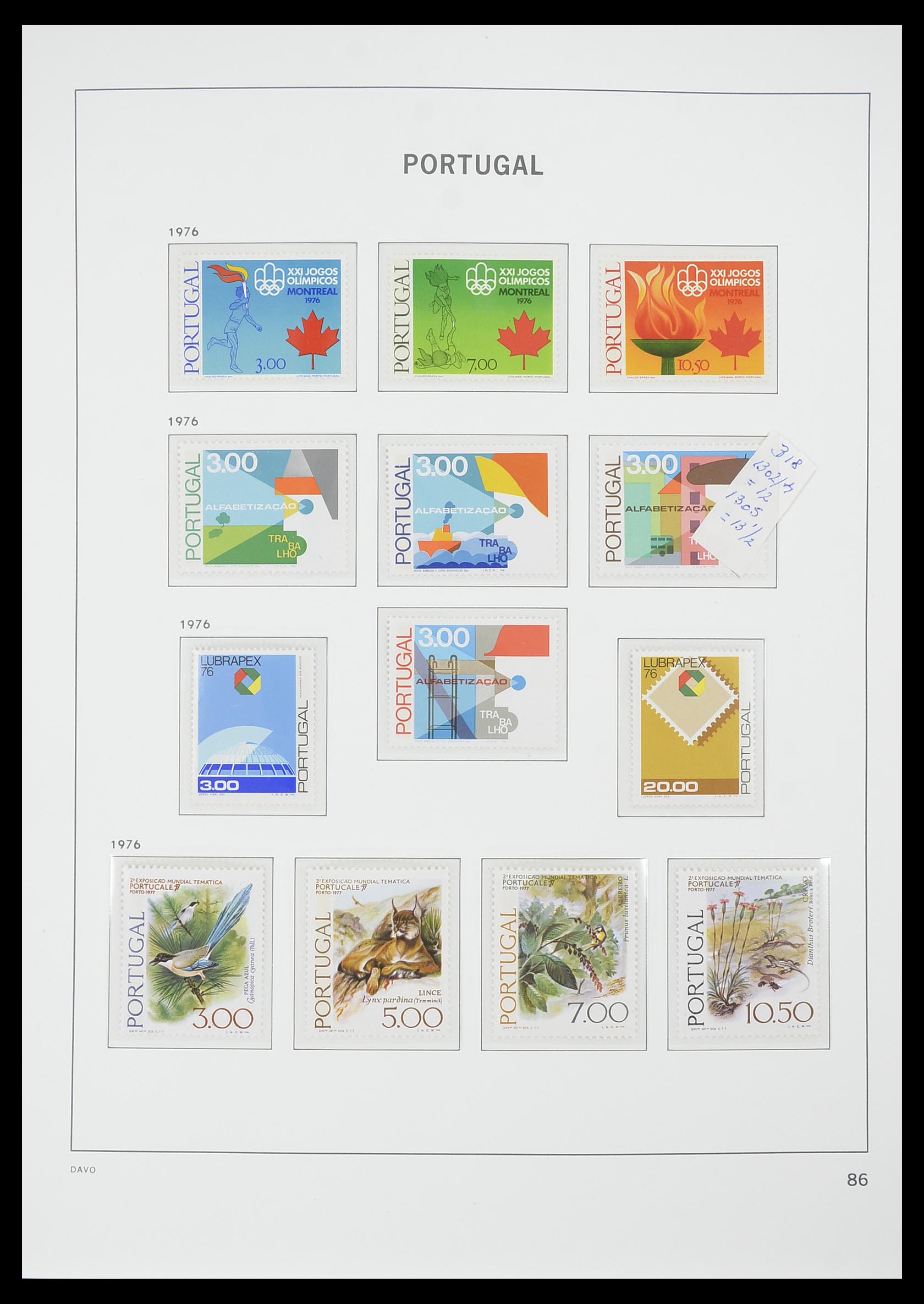 33780 059 - Postzegelverzameling 33780 Portugal 1945-2010.